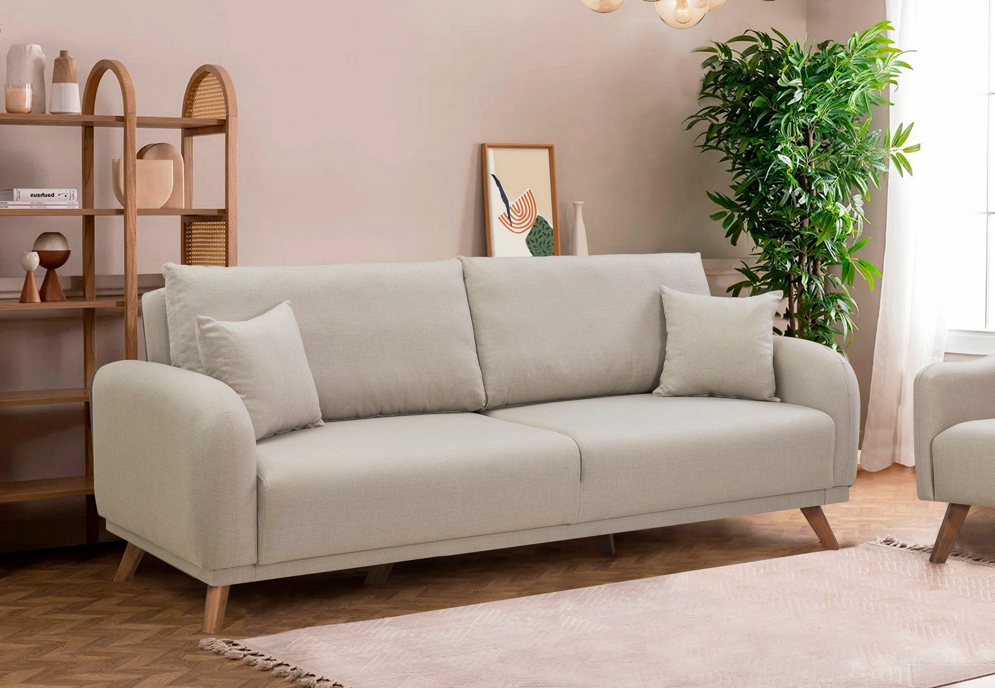 Sofa UNQ1949-3-Sitz-Sofa-Bett Skye Decor