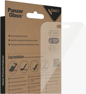 PanzerGlass Displayschutz Apple iPhone 14 Pro für iPhone 14 Pro, Displayschutzglas, 1 Stück, Kratz-& Stoßfest, Antibakteriell, Berührungsempfindlich