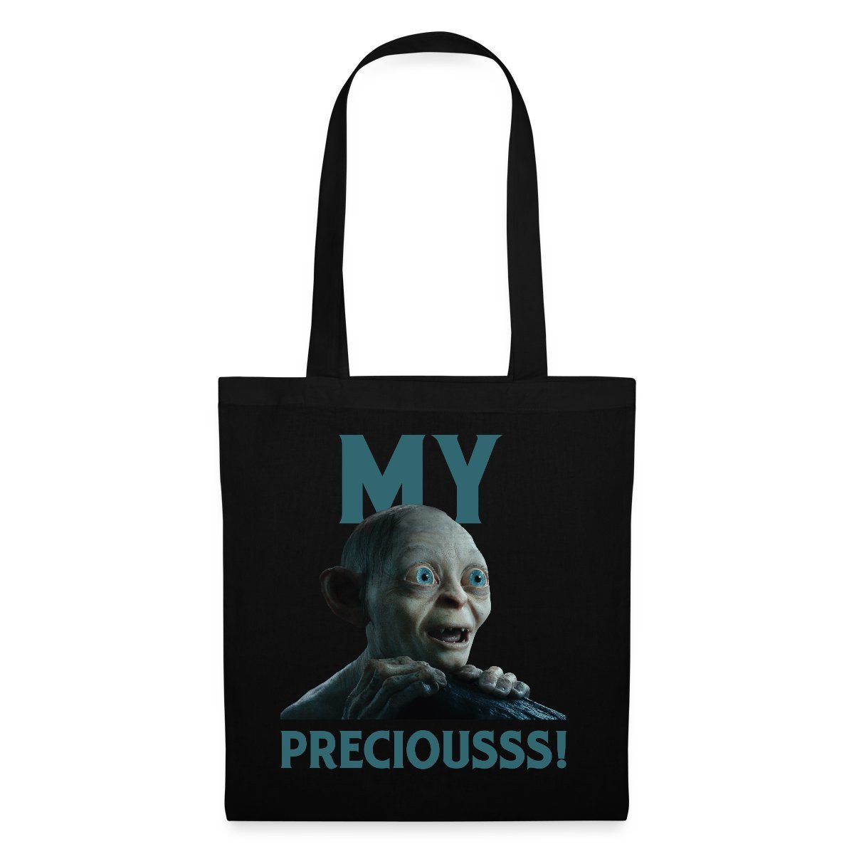 Spreadshirt Henkeltasche Der Hobbit Witziges Gollum-Design Mein Schatz Stoffbeutel (1-tlg)