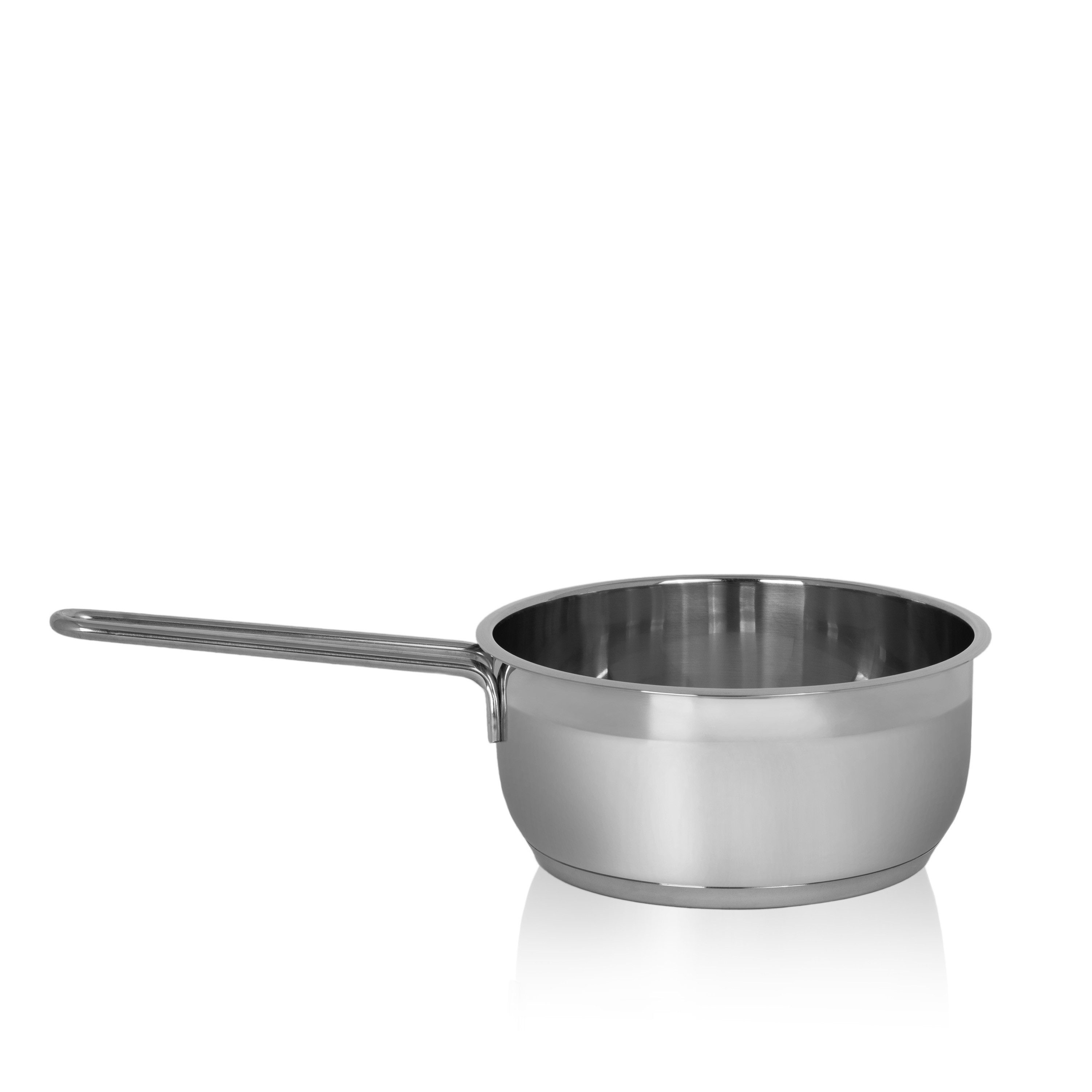 Krüger Kasserolle Edelstahl Stieltopf Manhattan, 16 cm, Edelstahl (1-tlg), für Induktions-Kochfelder geeignet