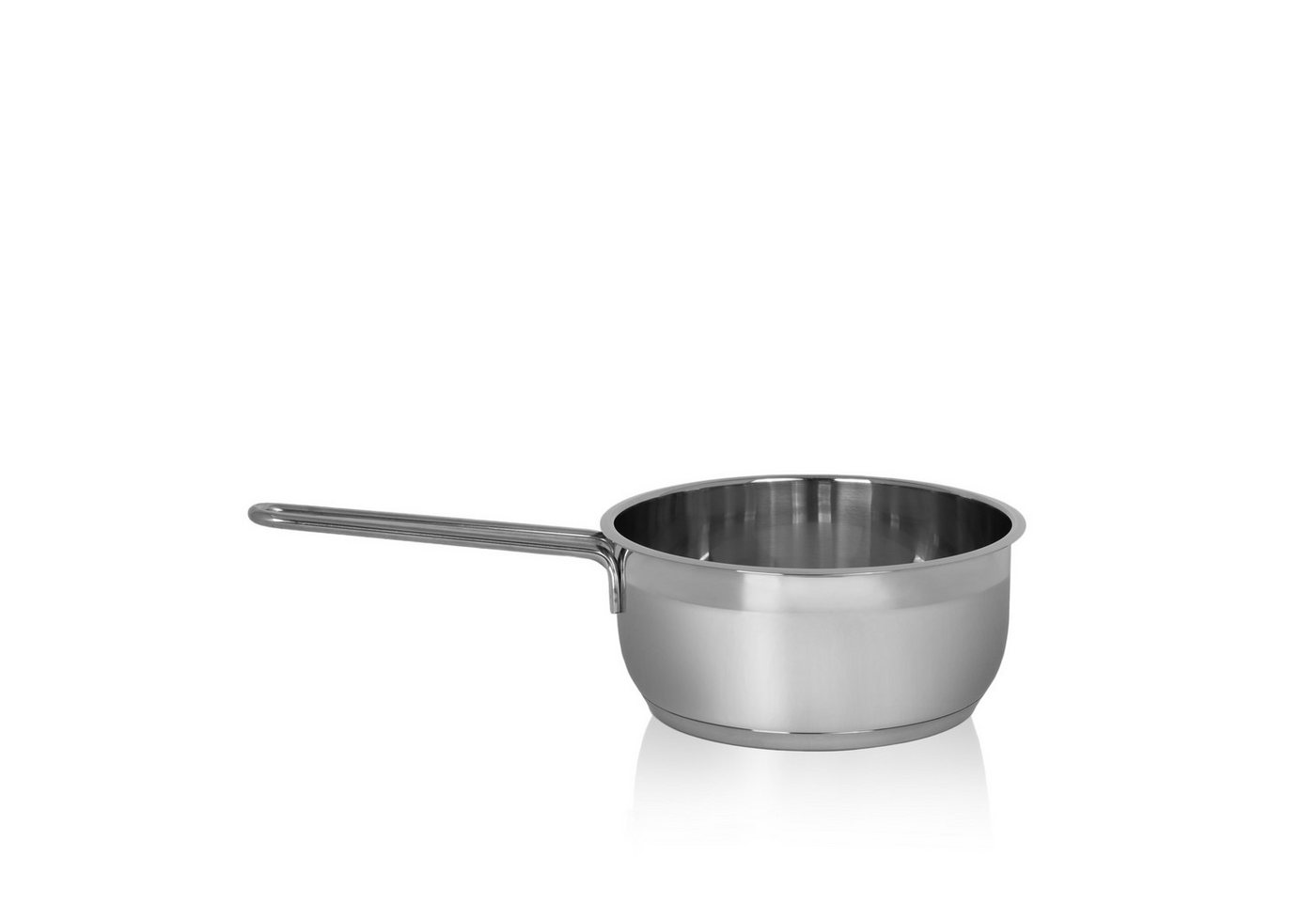 Krüger Kasserolle Edelstahl Stieltopf Manhattan, 16 cm, Edelstahl (1-tlg), für Induktions-Kochfelder geeignet
