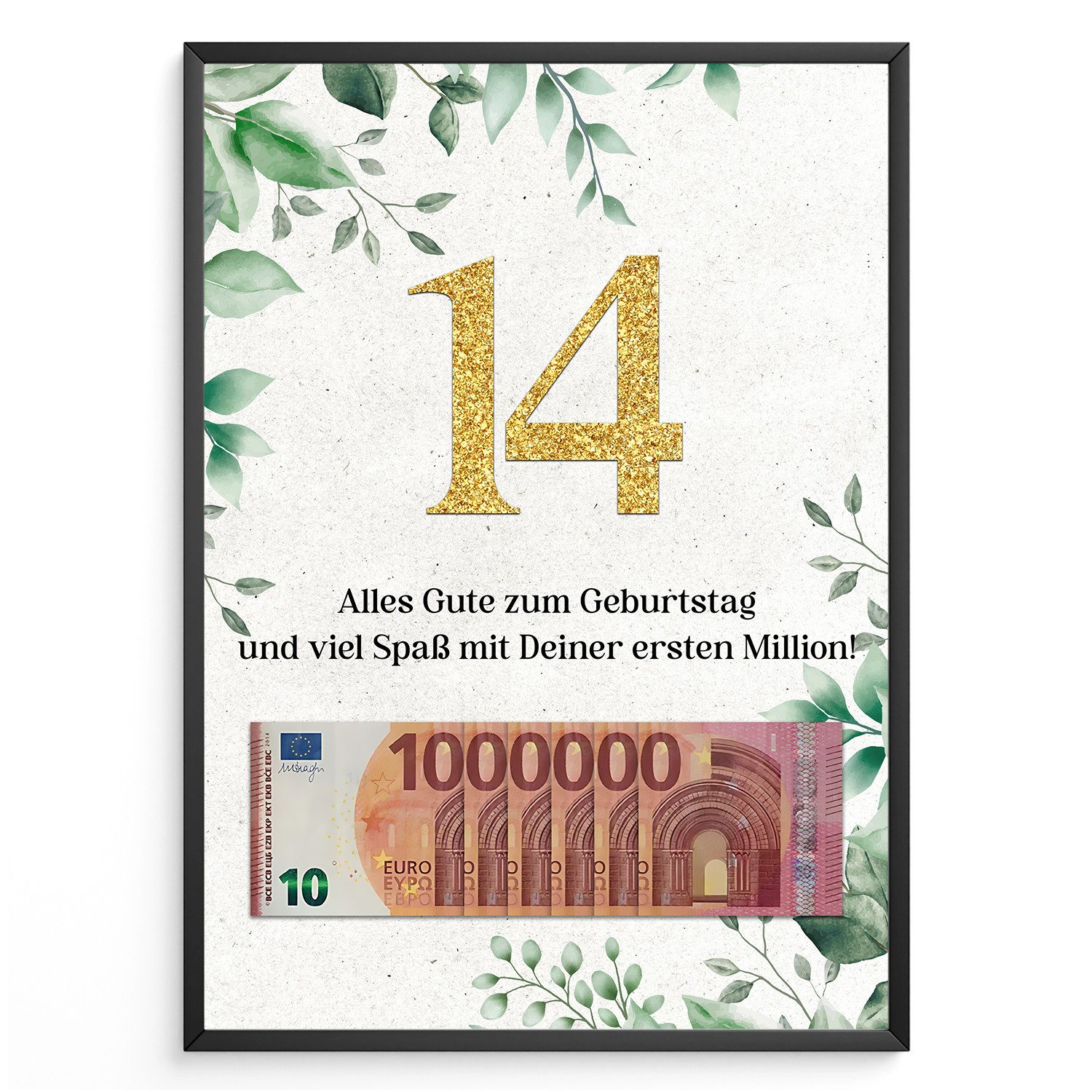 Tigerlino Poster Geburtstag Geldgeschenk Männer Frauen günstig online kaufen