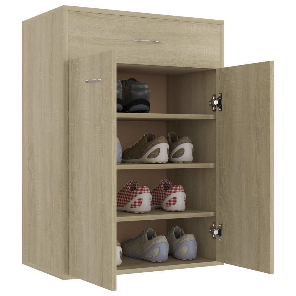 60x35x84 Eiche 1-tlg. Sonoma vidaXL Schuhschrank Holzwerkstoff, Sonoma-Eiche Schuhregal cm