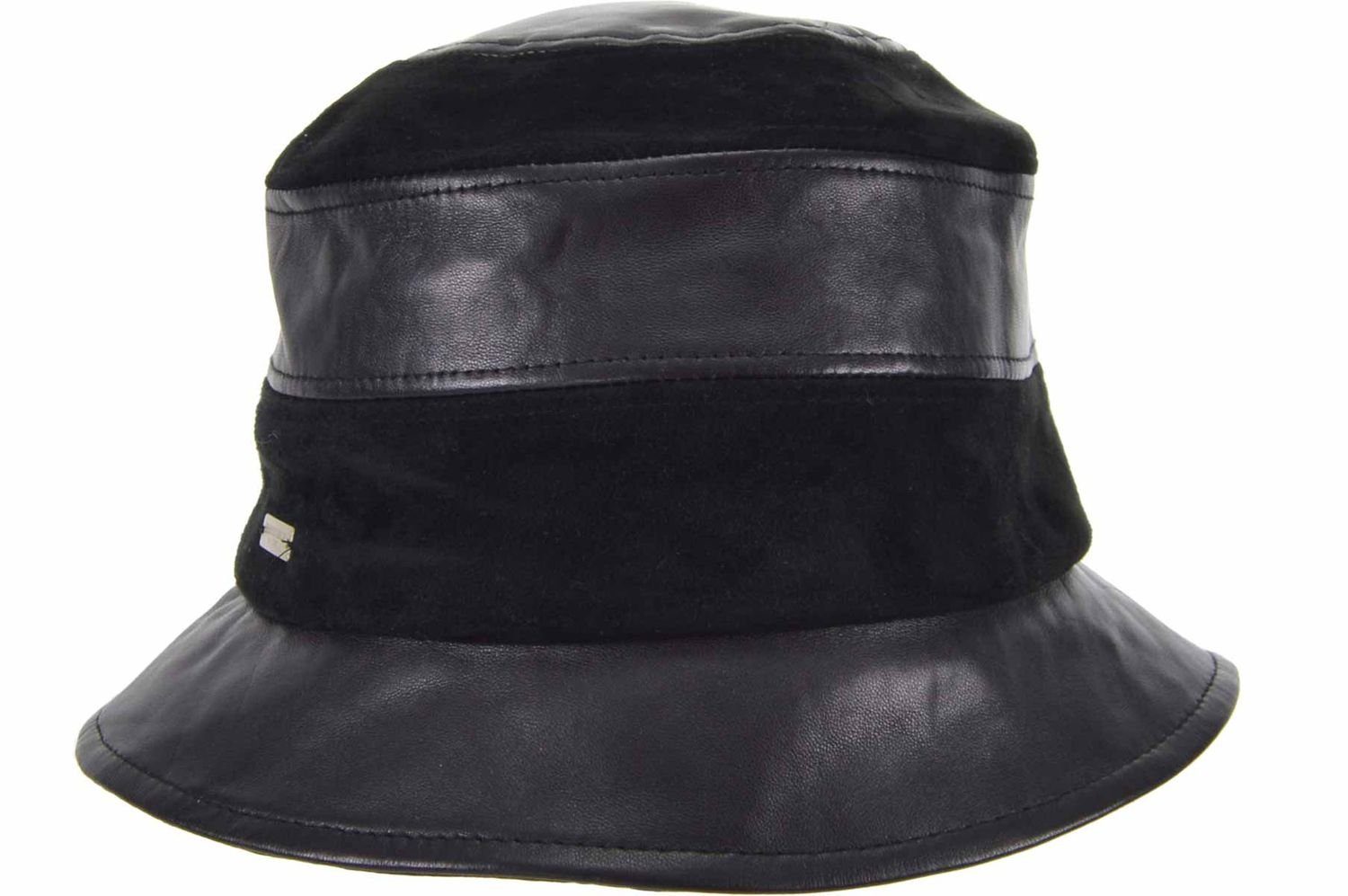 Seeberger Fischerhut Glocken-Hut aus 100% Velour- & Glattleder günstig online kaufen