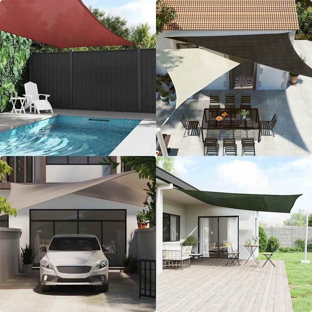 Thumbnail - vidaXL Sonnensegel Sonnensegel 160 g/m² Taupe 3/4x2 m HDPE, (1-tlg)