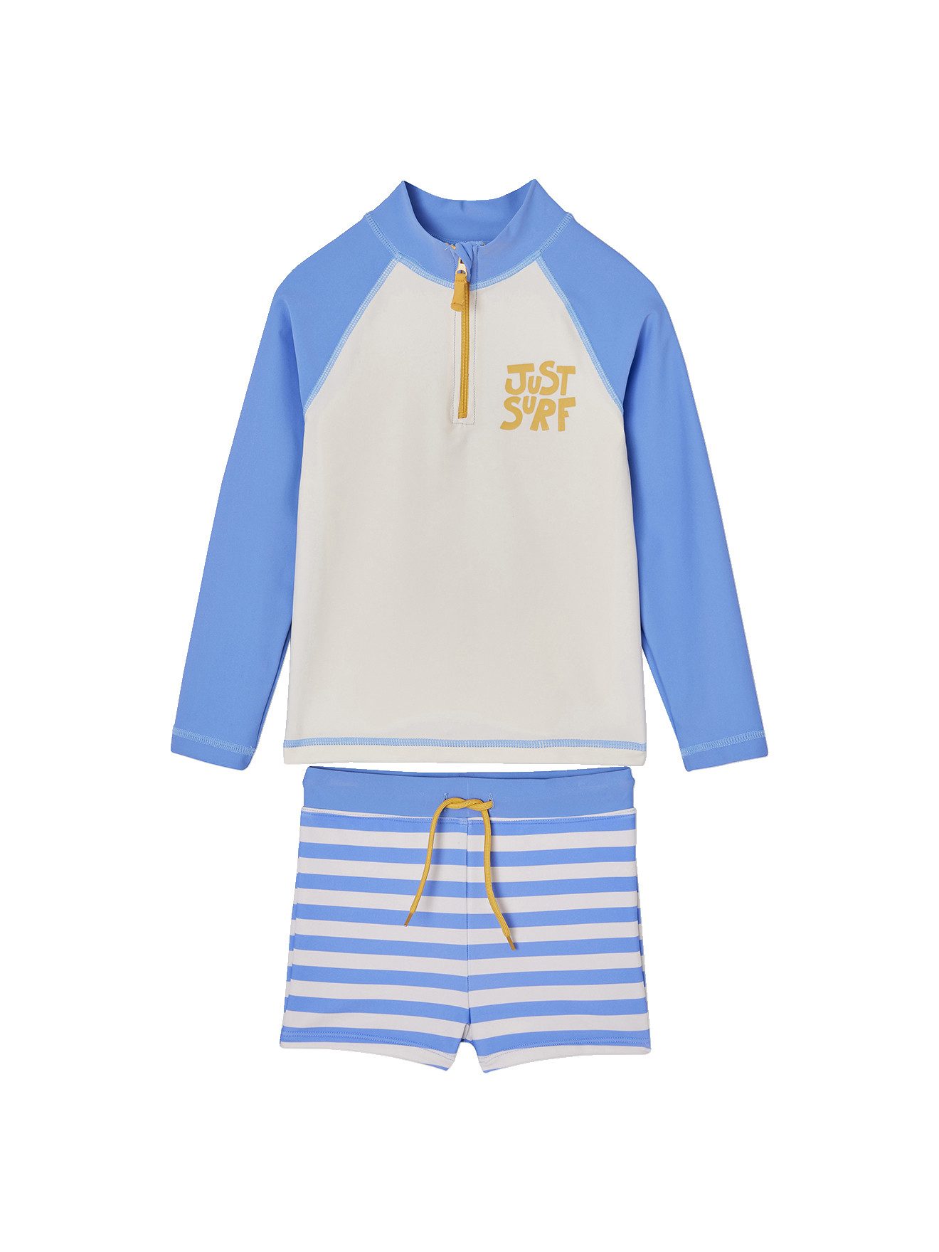 vertbaudet Badehose Jungen Strand-Set: UV-Badeshirt & Shorts