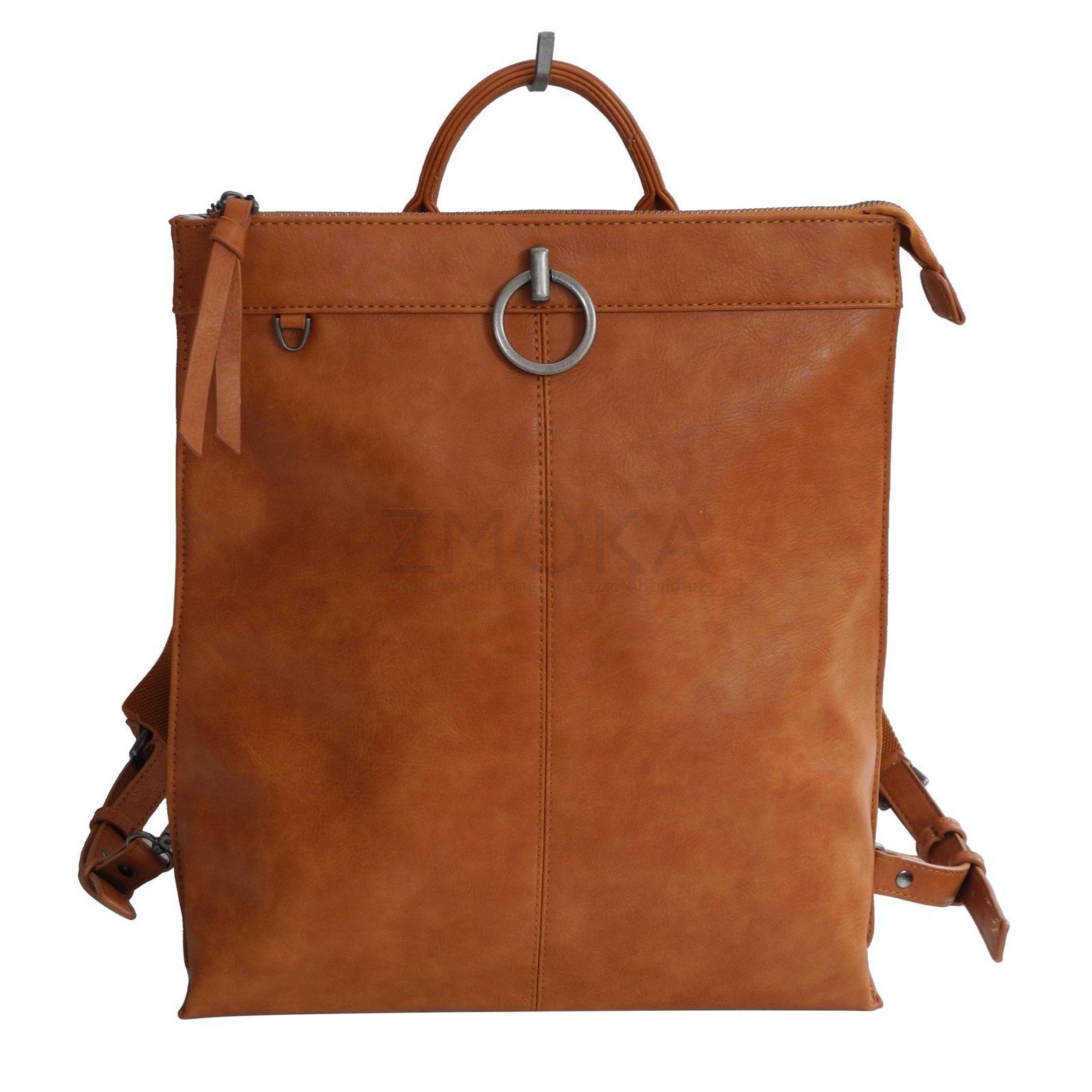 Rucksack Rucksack Freizeittasche Jones Schwarz Jennifer Damen - Jones Jennifer Cognac großer