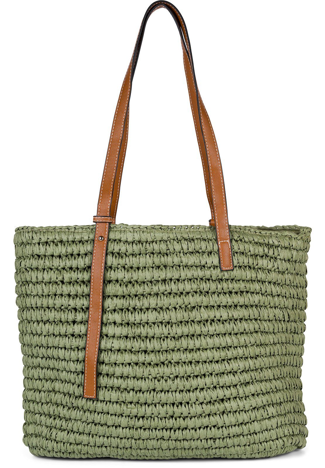 styleBREAKER Korbtasche Korbflecht Schultertasche - Basttasche günstig online kaufen