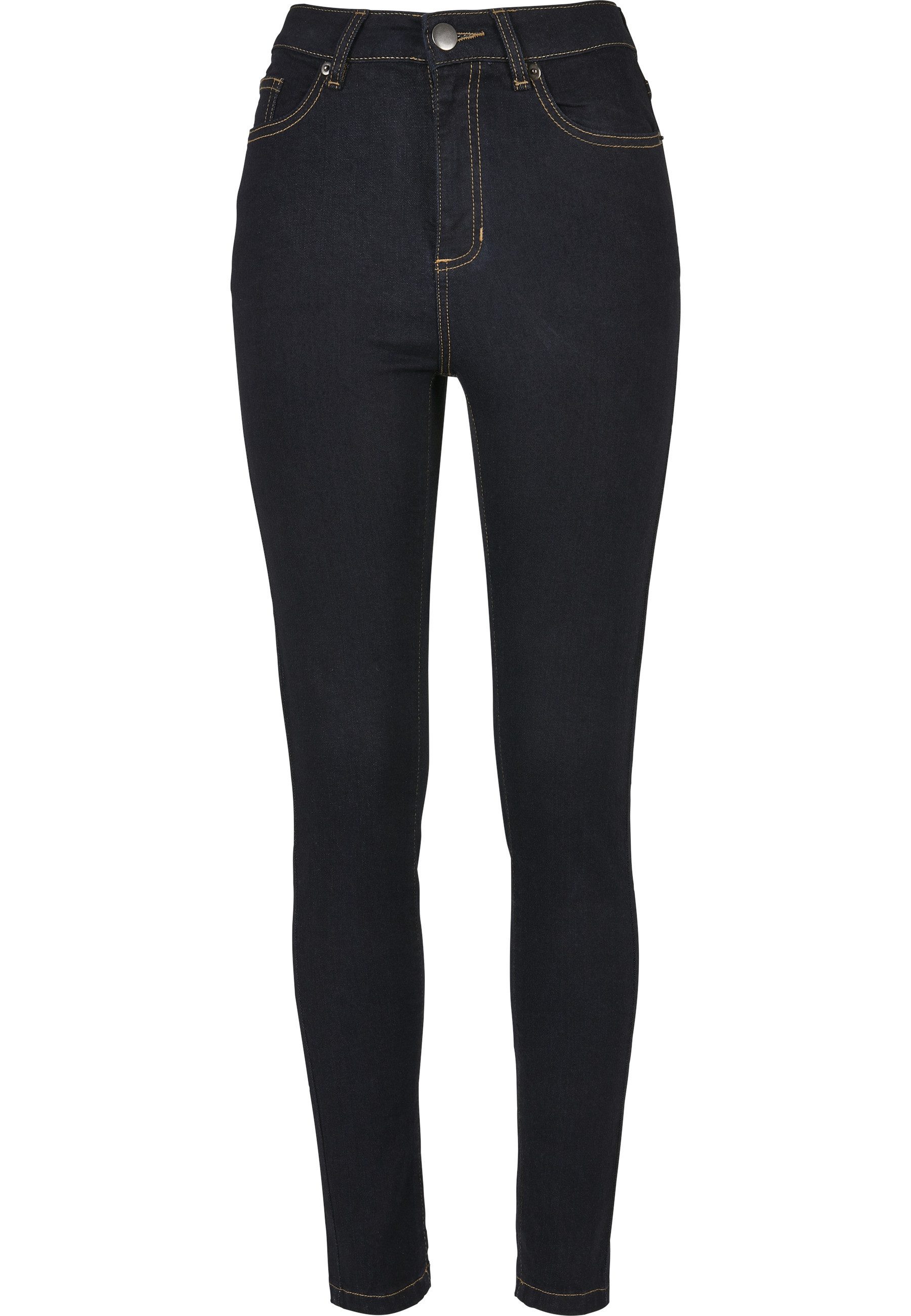 URBAN CLASSICS Bequeme Jeans Urban Classics Damen Ladies Organic High Waist Skinny Jeans (1-tlg)
