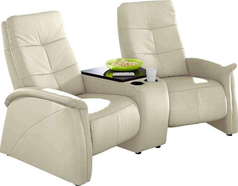 exxpo - sofa fashion 2-Sitzer Tivoli, mit Relaxfunktion, integrierter Tischablage und Stauraumfach