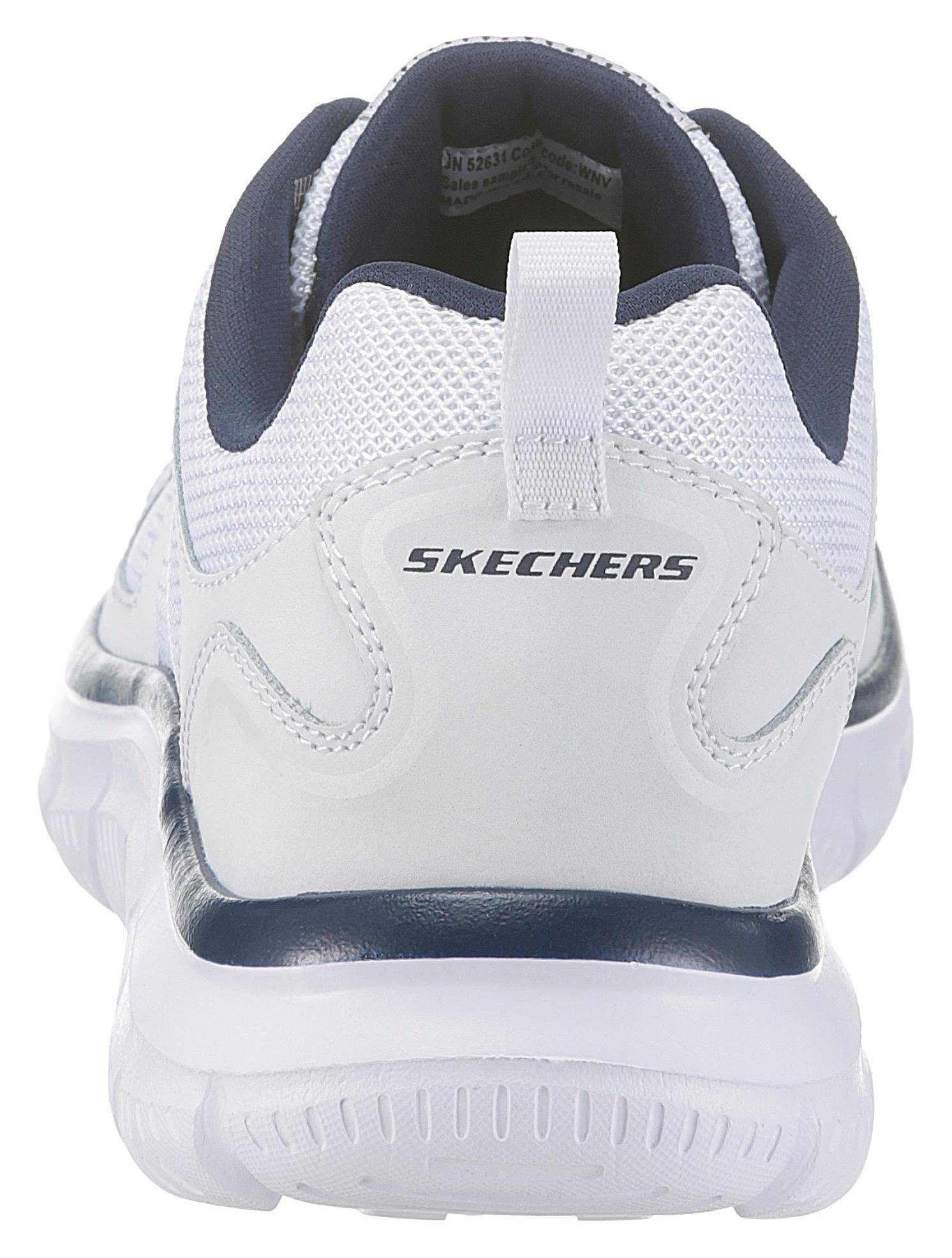 Track-Scloric weiß-navy Sneaker Skechers Skechers Memory Foam mit