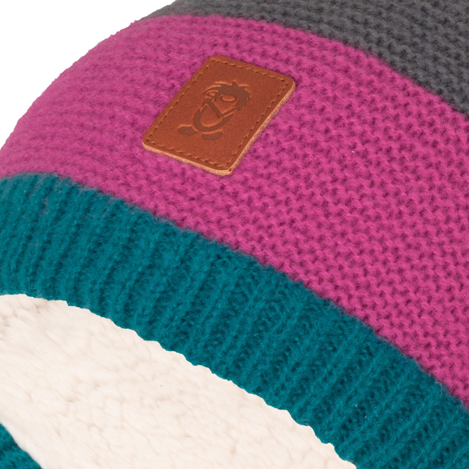 TROLLKIDS Strickmütze KIDS GRYLLEFJORD BOBBLE CAP mit Bommel, aus Polyester