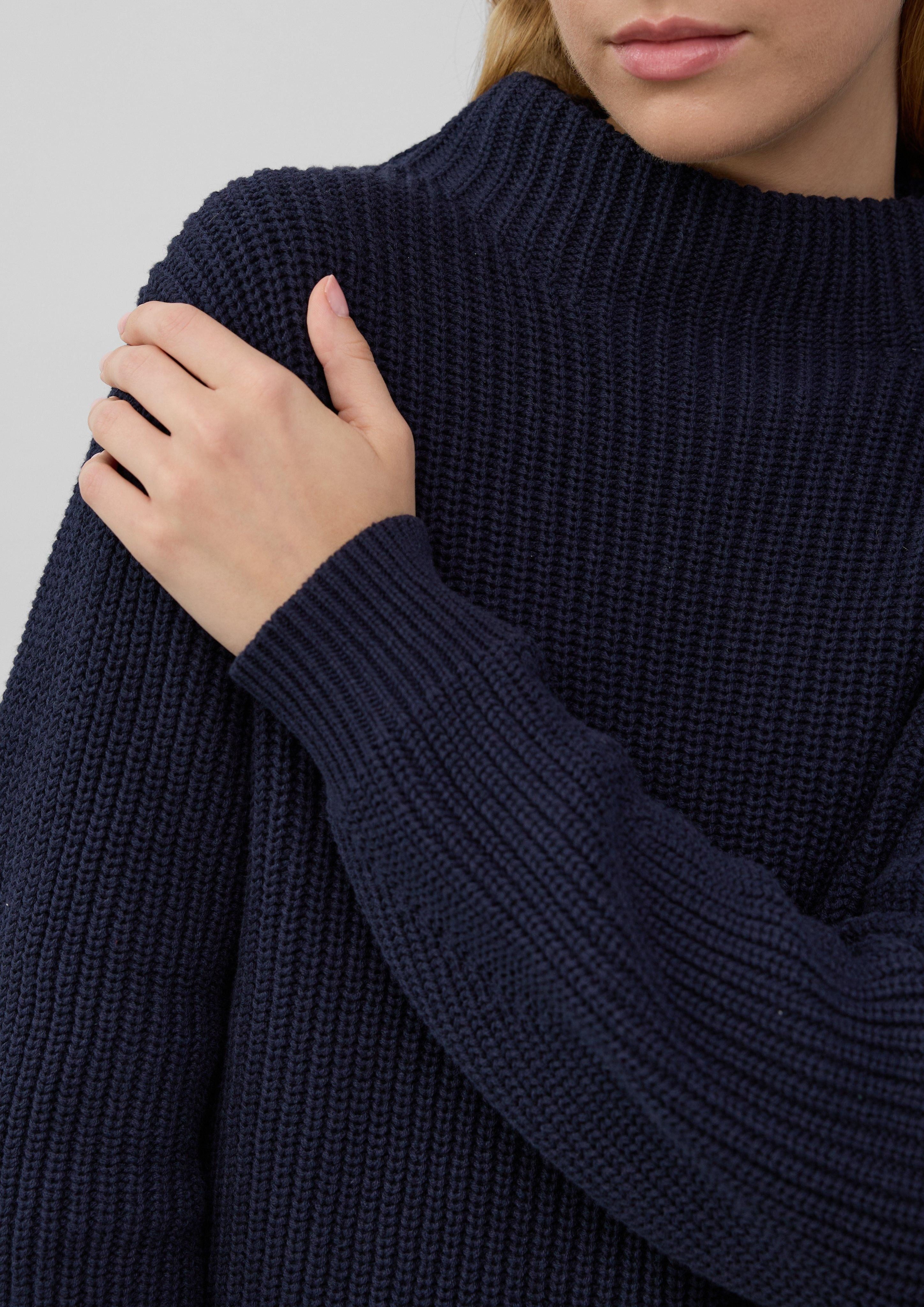 s.Oliver Strickpullover Strickpullover mit weitem Arm günstig online kaufen