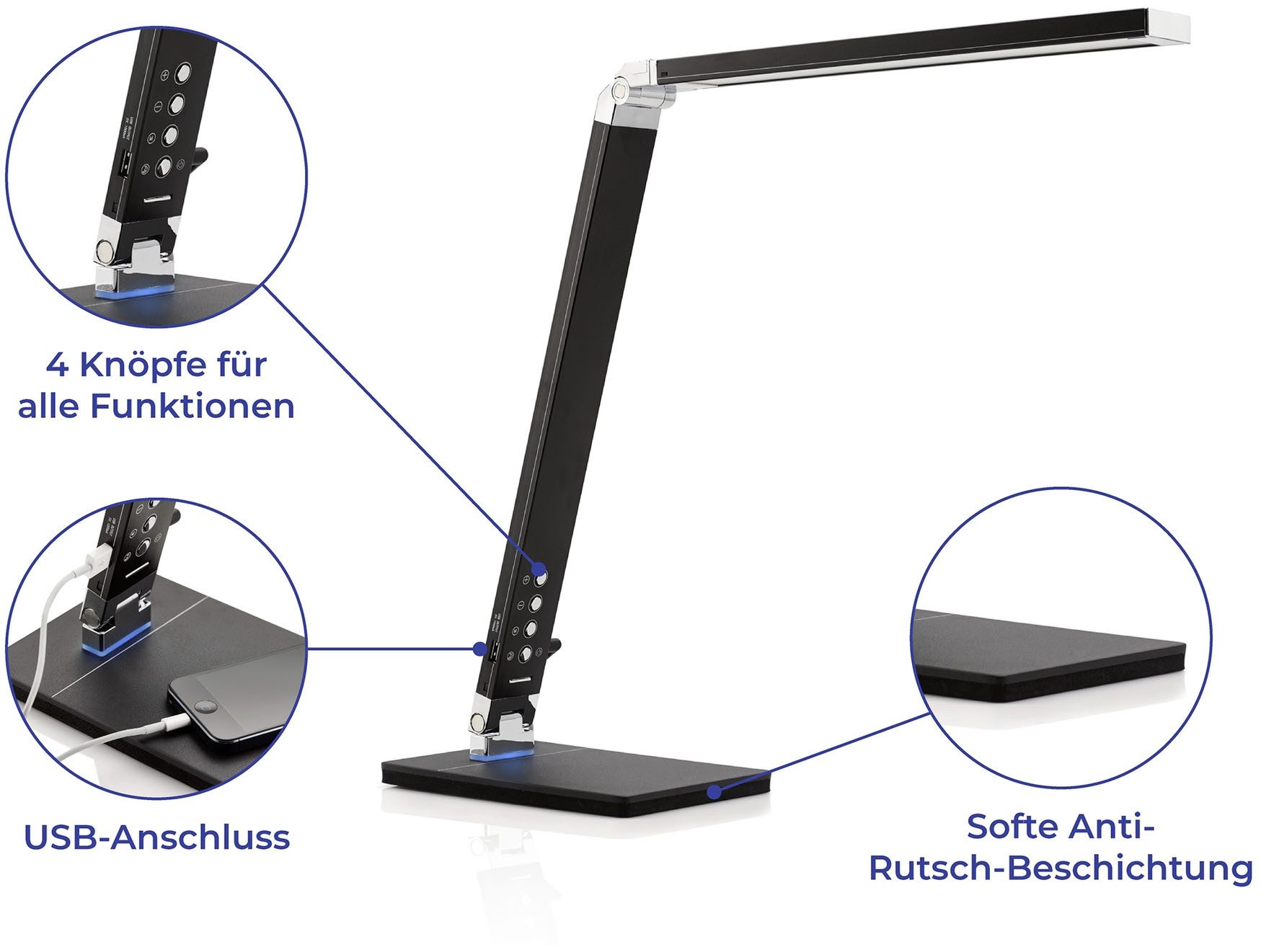 Maximex Tischleuchte Tageslicht, Dimmfunktion, LED fest integriert, Neutral günstig online kaufen