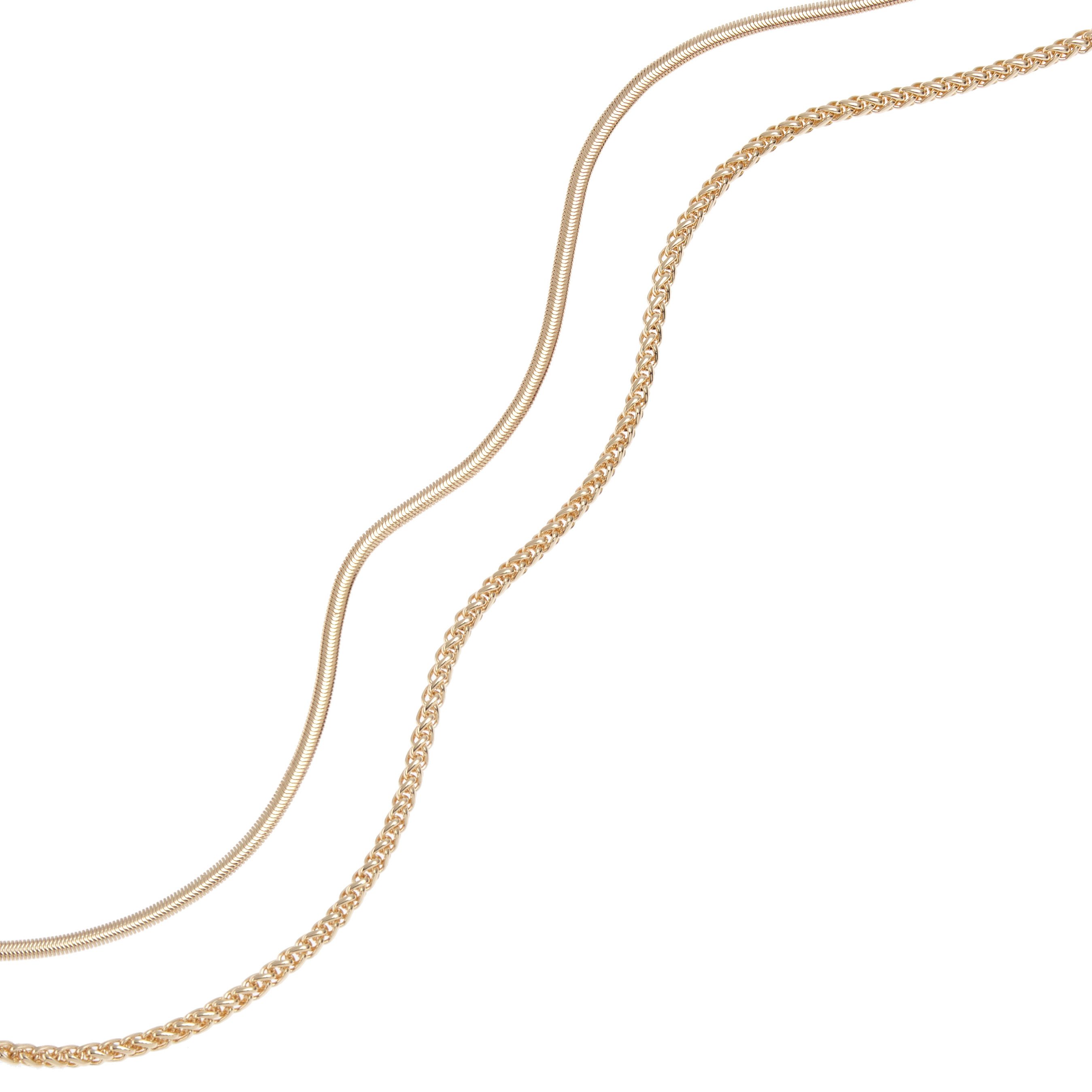 LASCANA Collier, 2-reihige Halskette, Schlangenkette