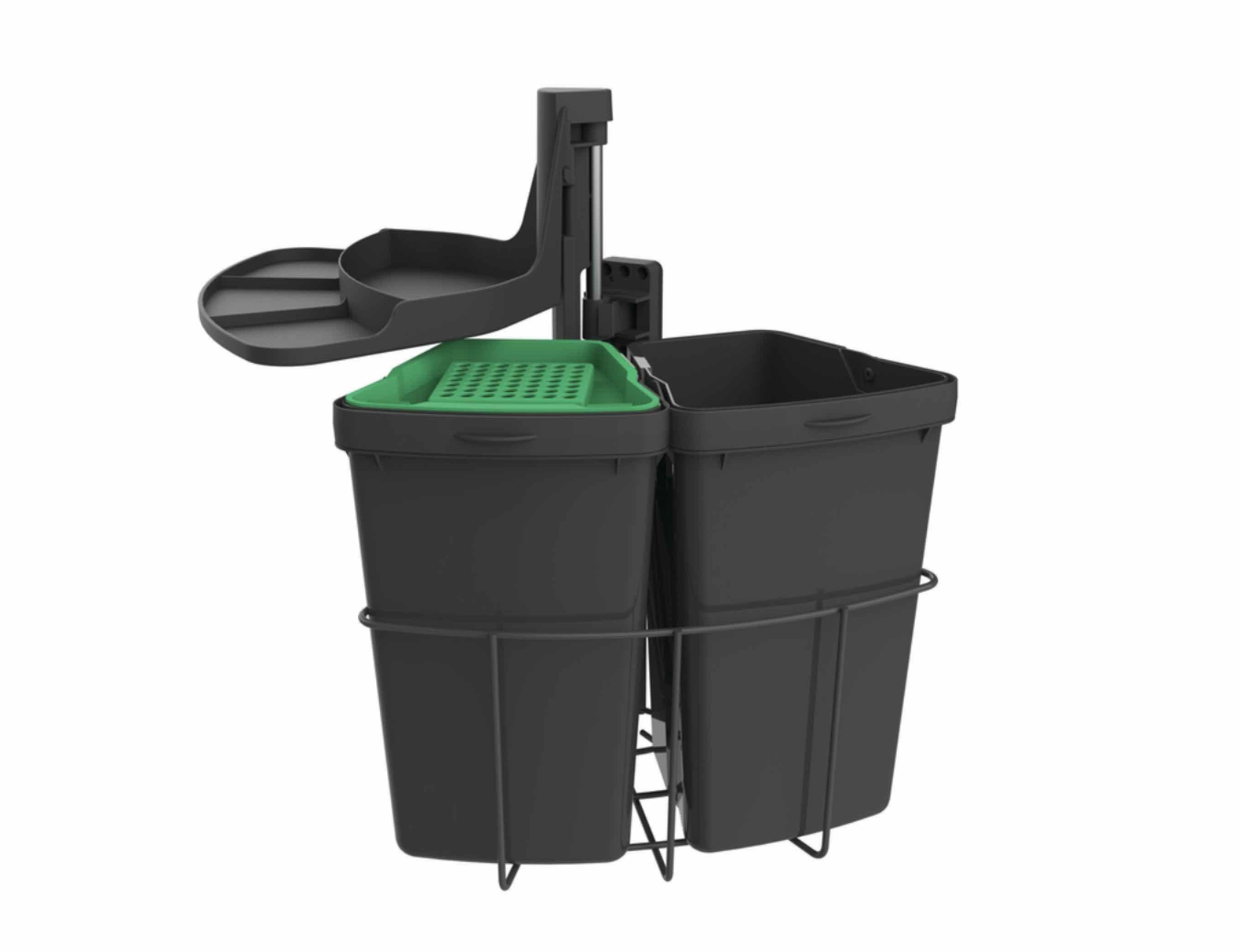 Naber Einbaumülleimer NABER Cabbi ® junior 2 plus anthrazit