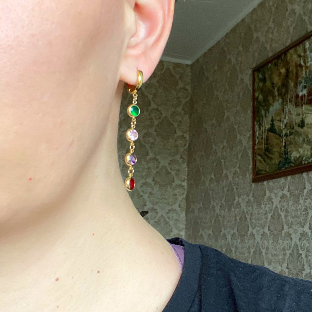 SHELAGO Paar Ohrhänger mit Zirkon Steinen günstig online kaufen