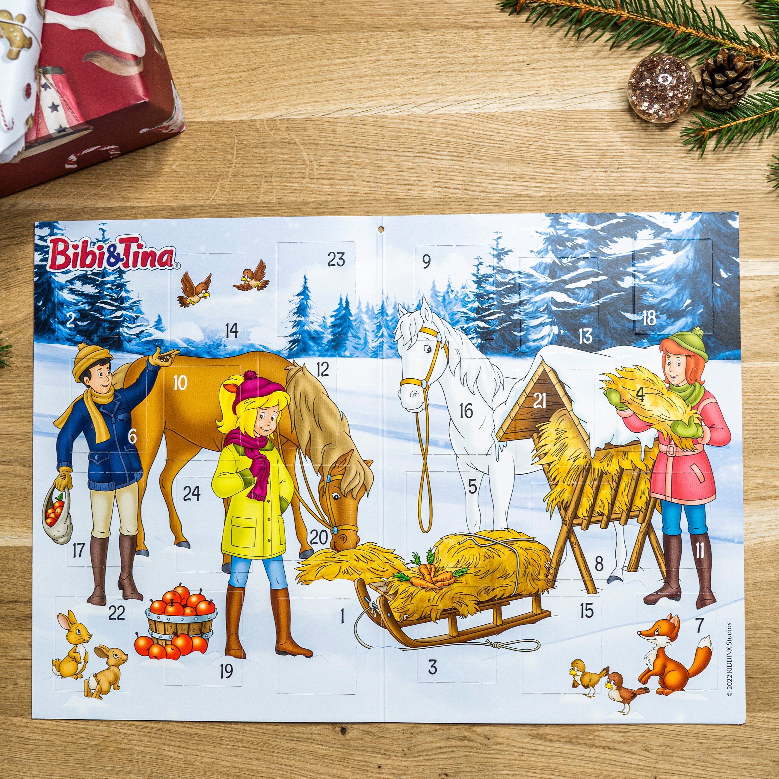 PAPIERDRACHEN Adventskalender Tattoo-Adventskalender (Adventskalender mit 24 Tattoos - kindgerechte Designs - erhältlich in vier verschiedenen Designs) – Bild 2 von 4