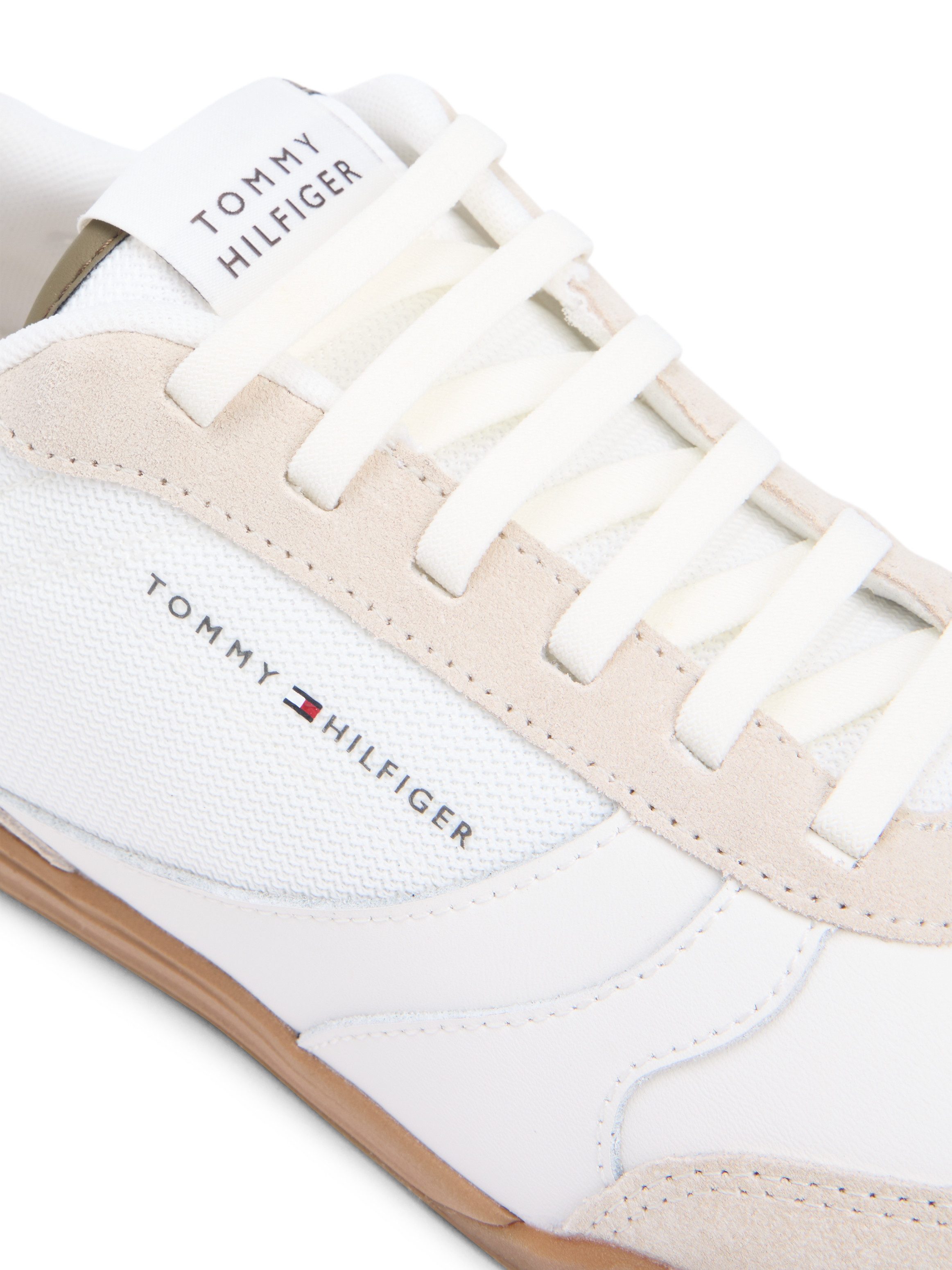 Tommy Hilfiger LOPRO LTH MIX RWB Slip-On Sneaker Freizeitschuh, Halbschuh, Schlüpfschuh mit Kontrastbesatz an der Ferse