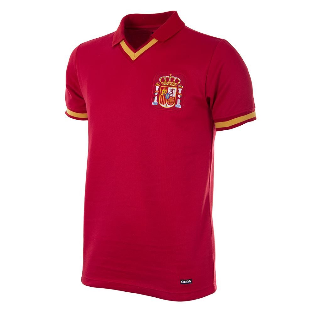 COPA Fußballtrikot Retro Spanien 1988 Bestick Vereinsemblem
