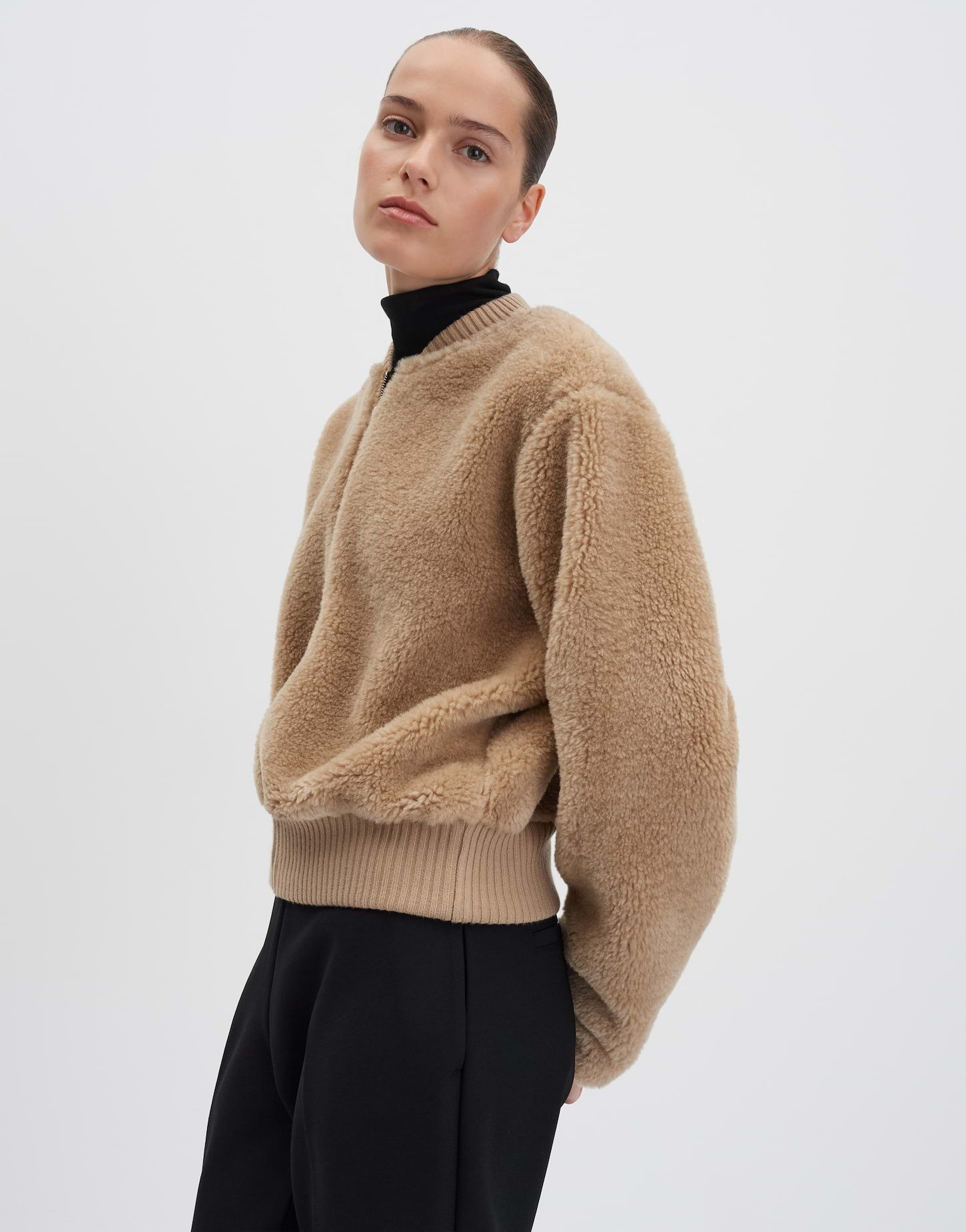 someday Blouson UFURRY Regular mit Teddyfell Blousonjacke mit Teddyfell und Reißverschluss