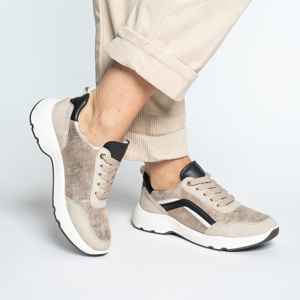 Ara BOSTON Plateausneaker Freizeitschuh, Schnürschuh mit Hight Soft-Ausstattung, H-Weite