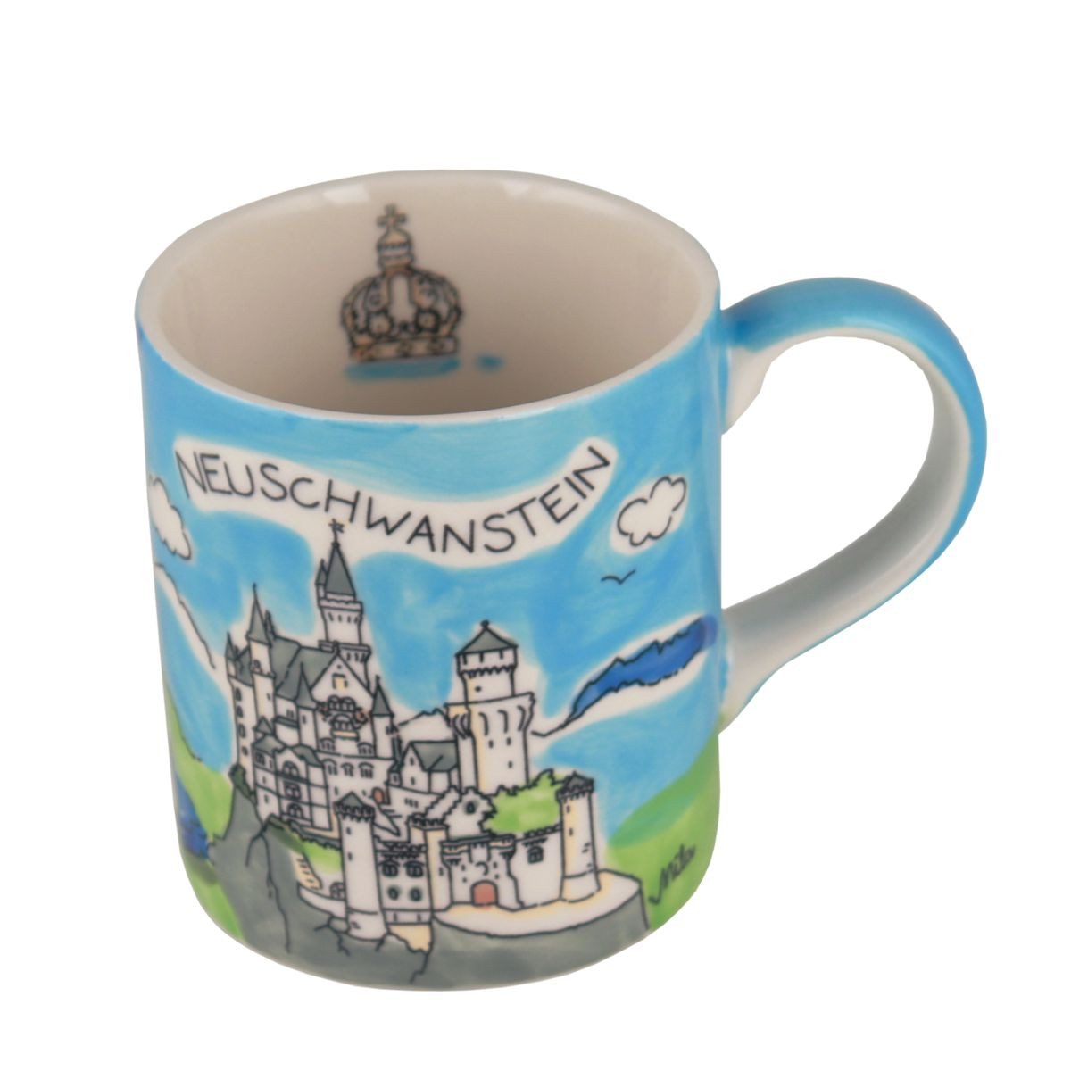 Mila Becher Mila Keramik Städte-Becher Neuschwanstein, ca. 250 ml, Keramik