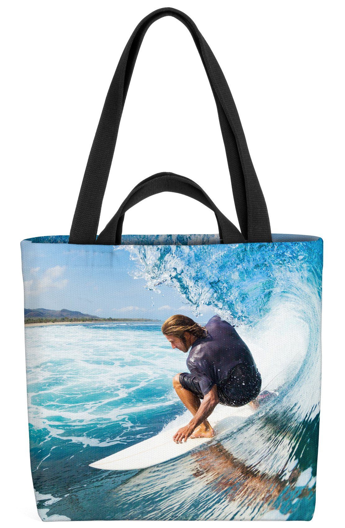 Insel Urlaub Wellenreiten Henkeltasche Brett VOID Ozean Karibik Board Surfen (1-tlg), Reise Hawaii