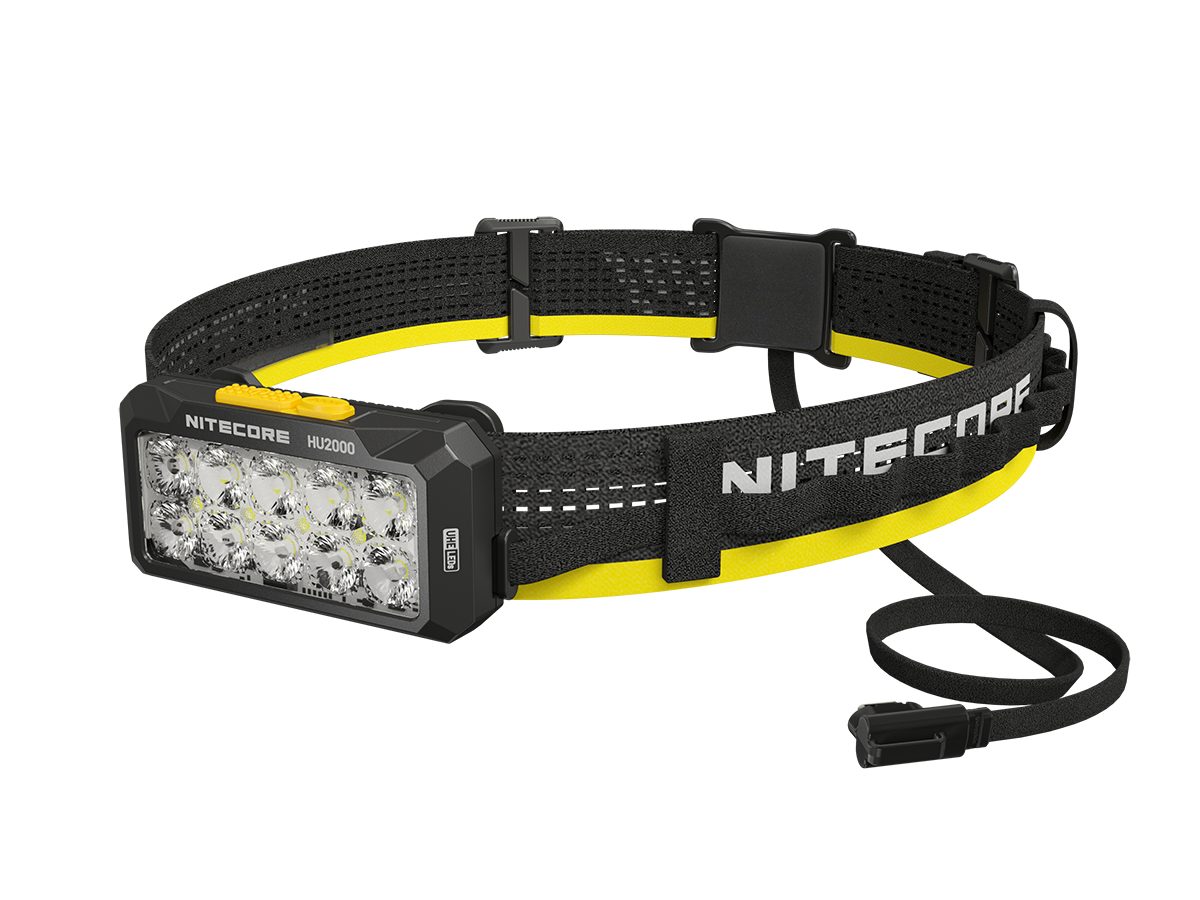Nitecore LED Stirnlampe HU2000 - 2000 Lumen Kopflampe für externe Energiequelle (1-St)