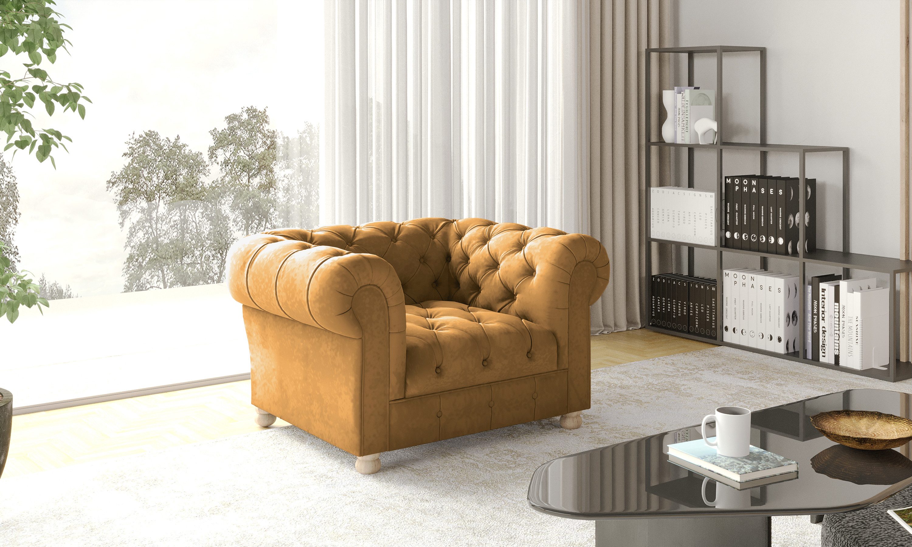 Kaiser Möbel Chesterfield-Sessel eleganter, klassischer in günstig online kaufen