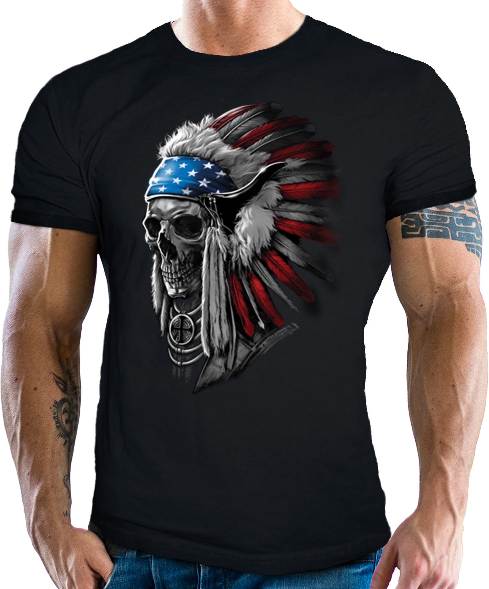LOBO NEGRO® T-Shirt für Western Fans: günstig online kaufen