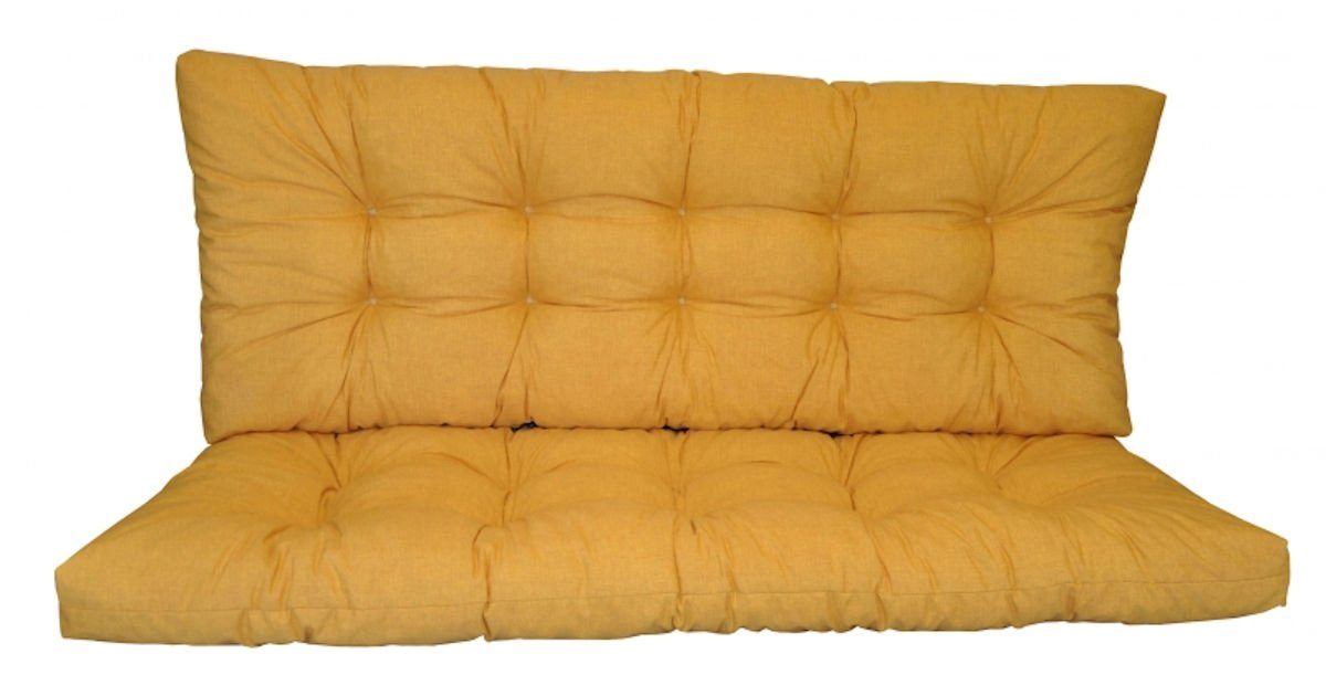 Rattani Подушки Polster Kissen für Hollywoodschaukel 5 Größen gelb