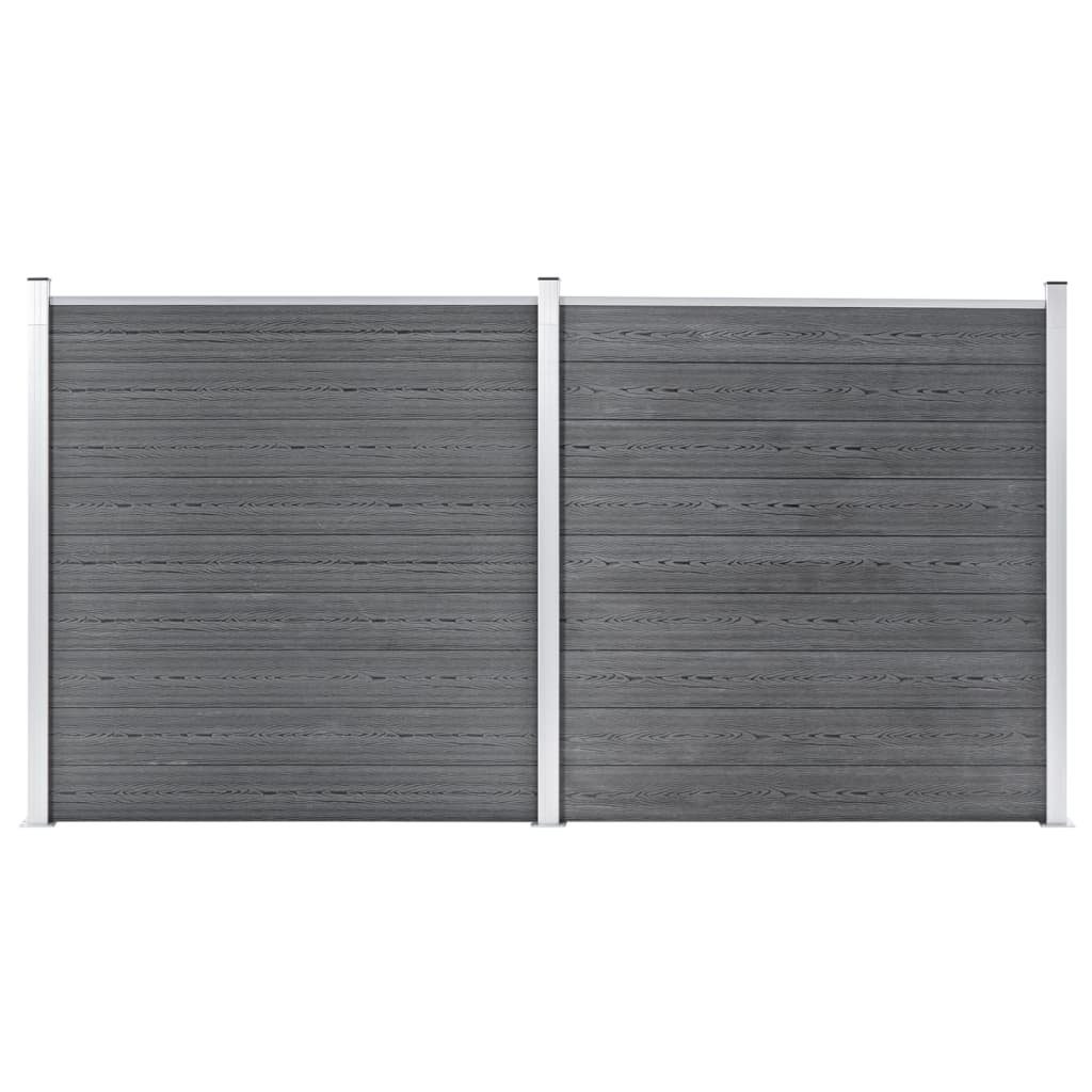 Gartentor Gartenzaun WPC 353186 cm Grau