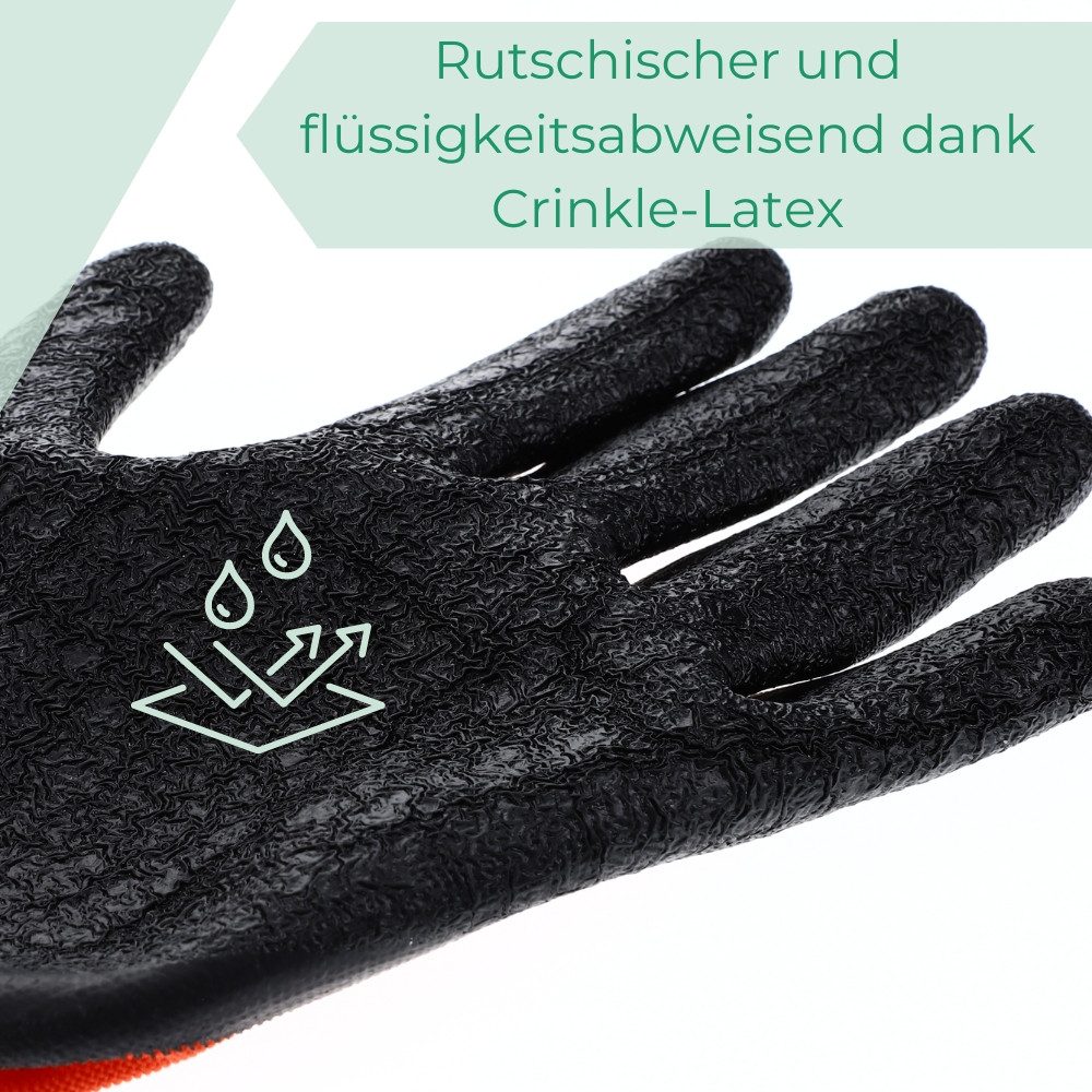 GarPet Arbeitshandschuh-Set Arbeits Montage Garten Handschuhe Gr. 7 8 9 10 11 Reiß- Schnittfest (1-St)