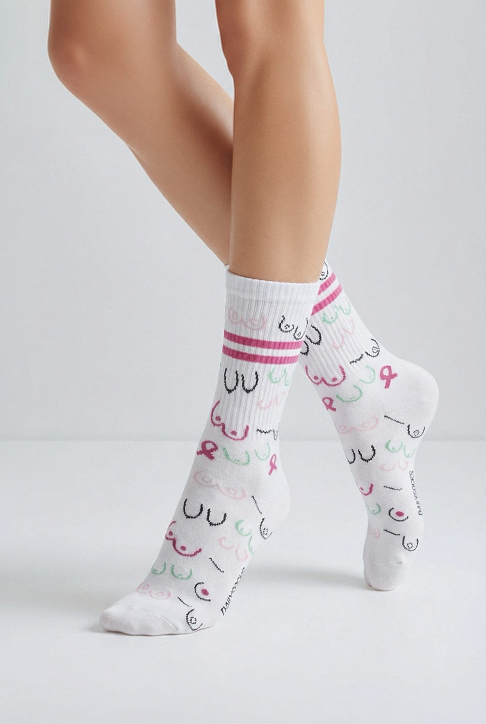 DAILYSOCKS Tennissocken BOOBIES (1-Paar)