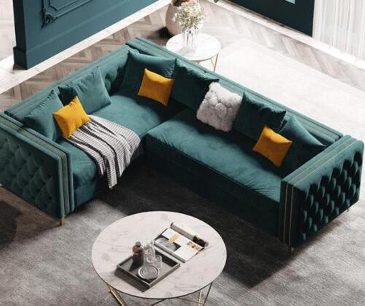 JVmoebel Ecksofa, Ecksofa Design Sitz L-form Sofas Couch Polstersofa Eck Stoff