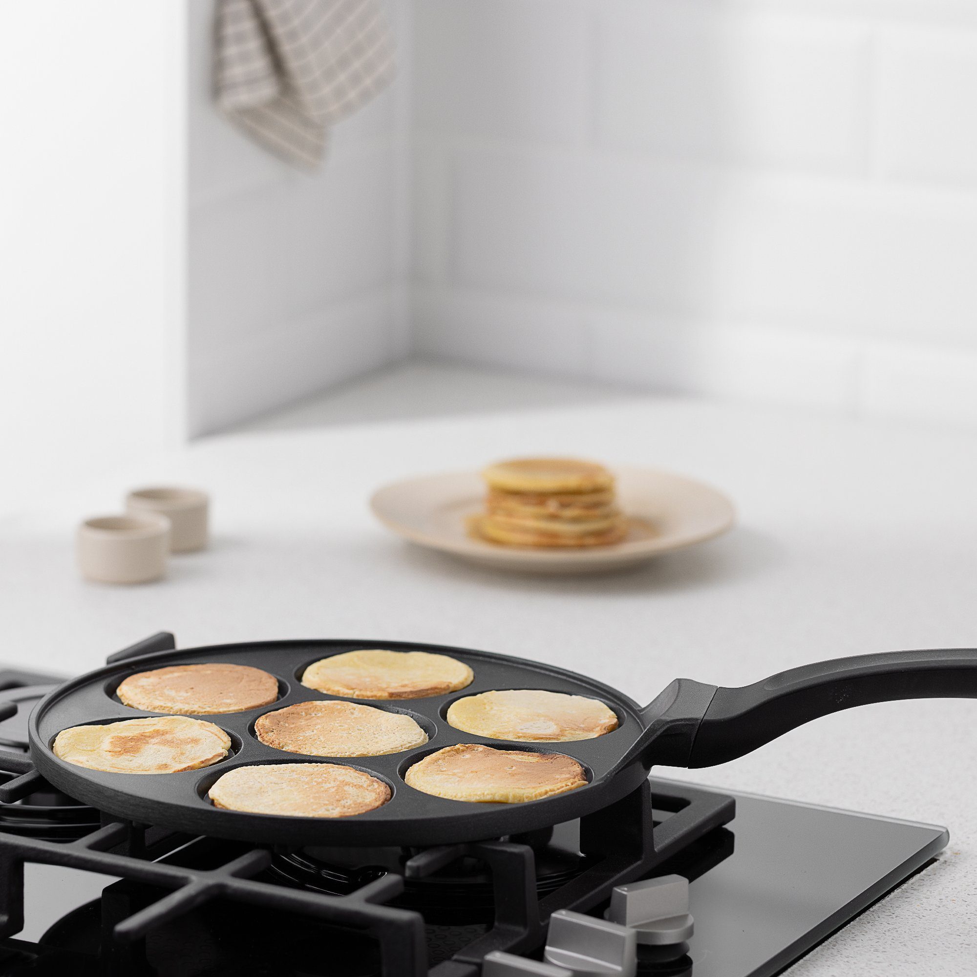 Pfanne Blinipfanne Maker Pancake - Crêpepfanne Navaris Augenpfanne 27cm