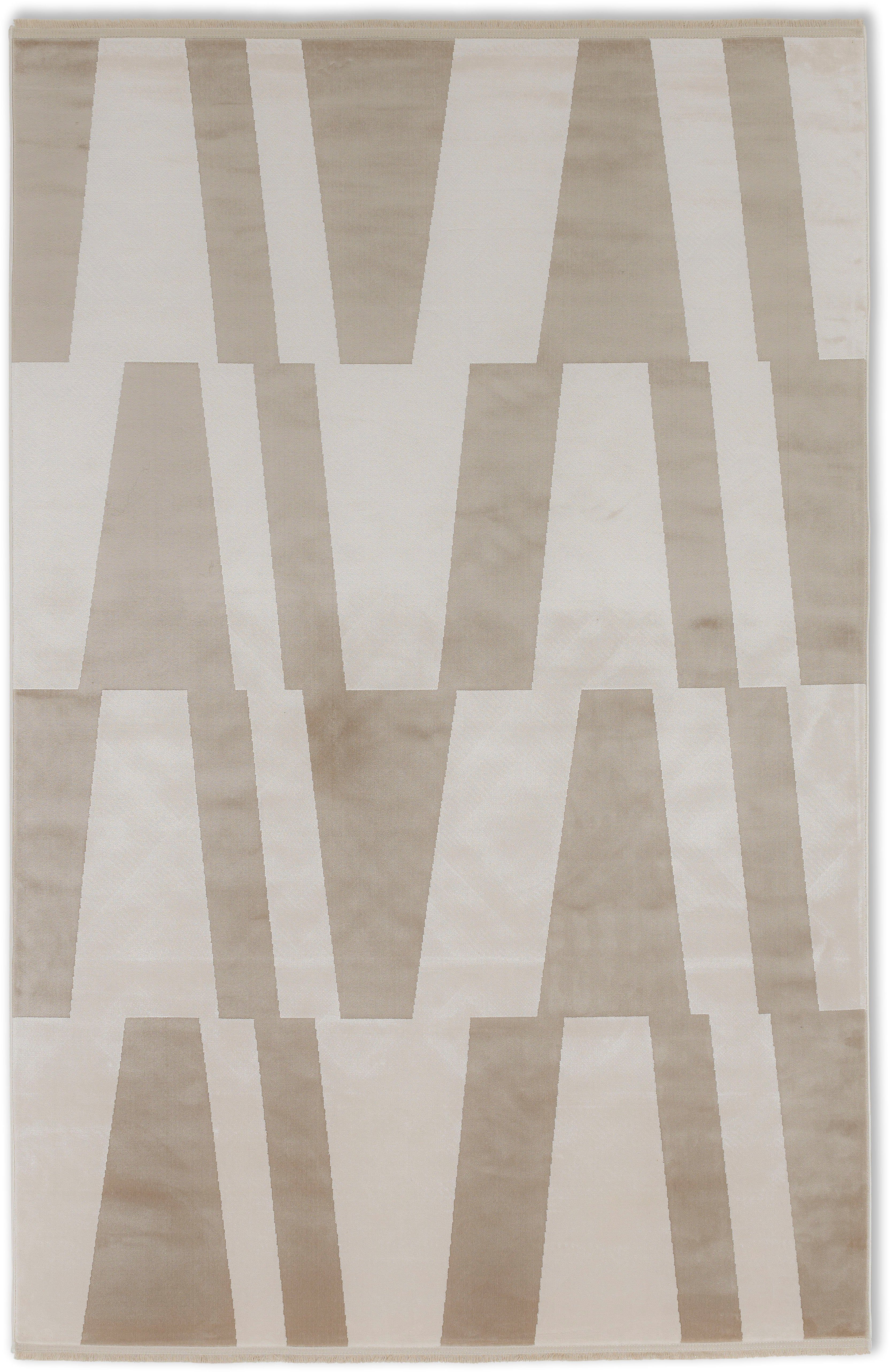 Teppich Magic 6104, SCHÖNER WOHNEN-Kollektion, rechteckig, Höhe: 7 mm, Hoch  Tief Struktur, mit Viskose, weich und glänzend, antistatisch, geeignet für  Fußbodenheizung