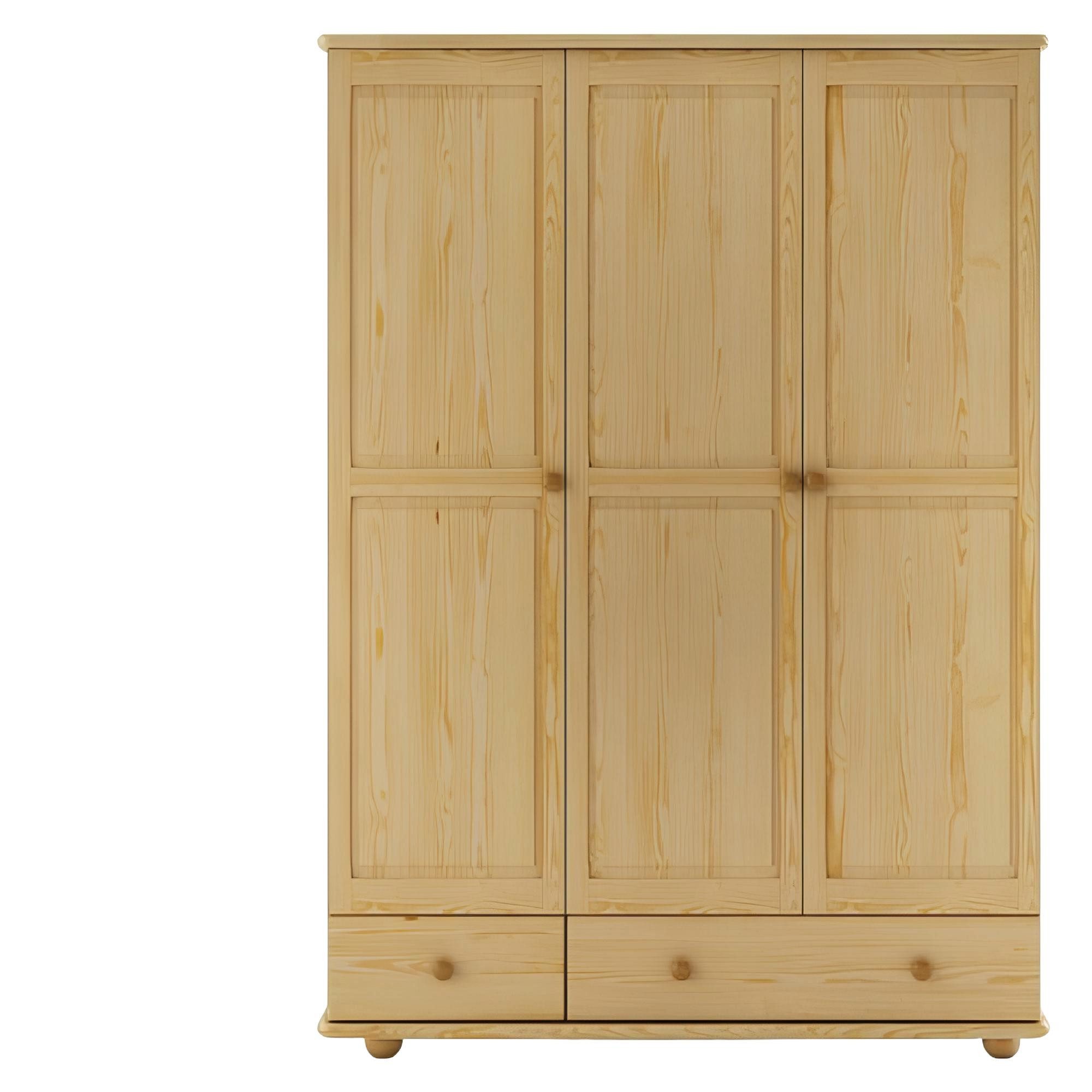 Xlmoebel Kleiderschrank Neuer Landhaus-Kleiderschrank aus massiver Kiefer in klassischem Stil (Kleiderschrank) Hergestellt in Europa