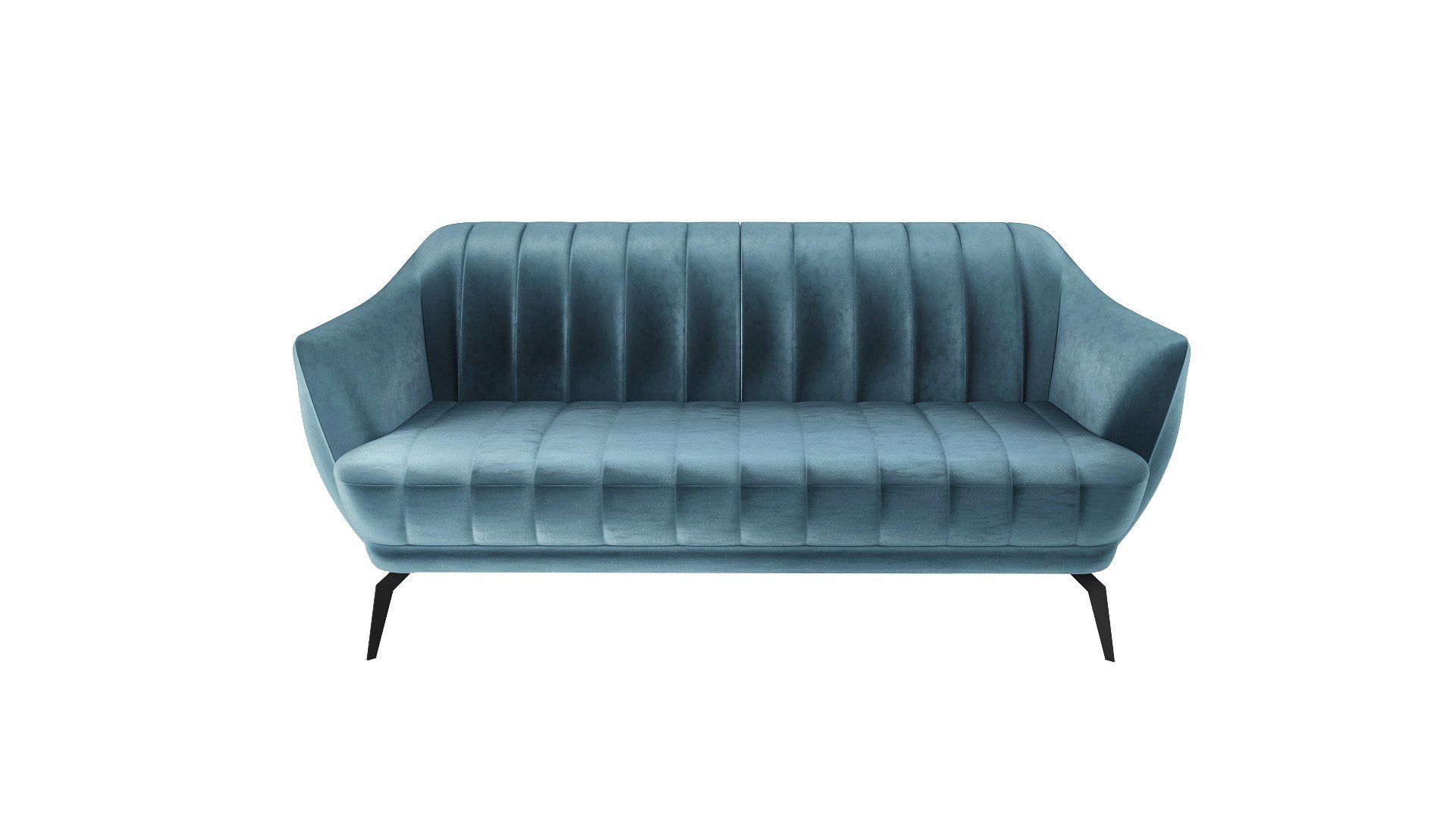 Siblo 2-Sitzer Elegantes Zweisitzer Sofa Sofa Fore Sofa 2-Sitzer - Blau 2 Modernes 