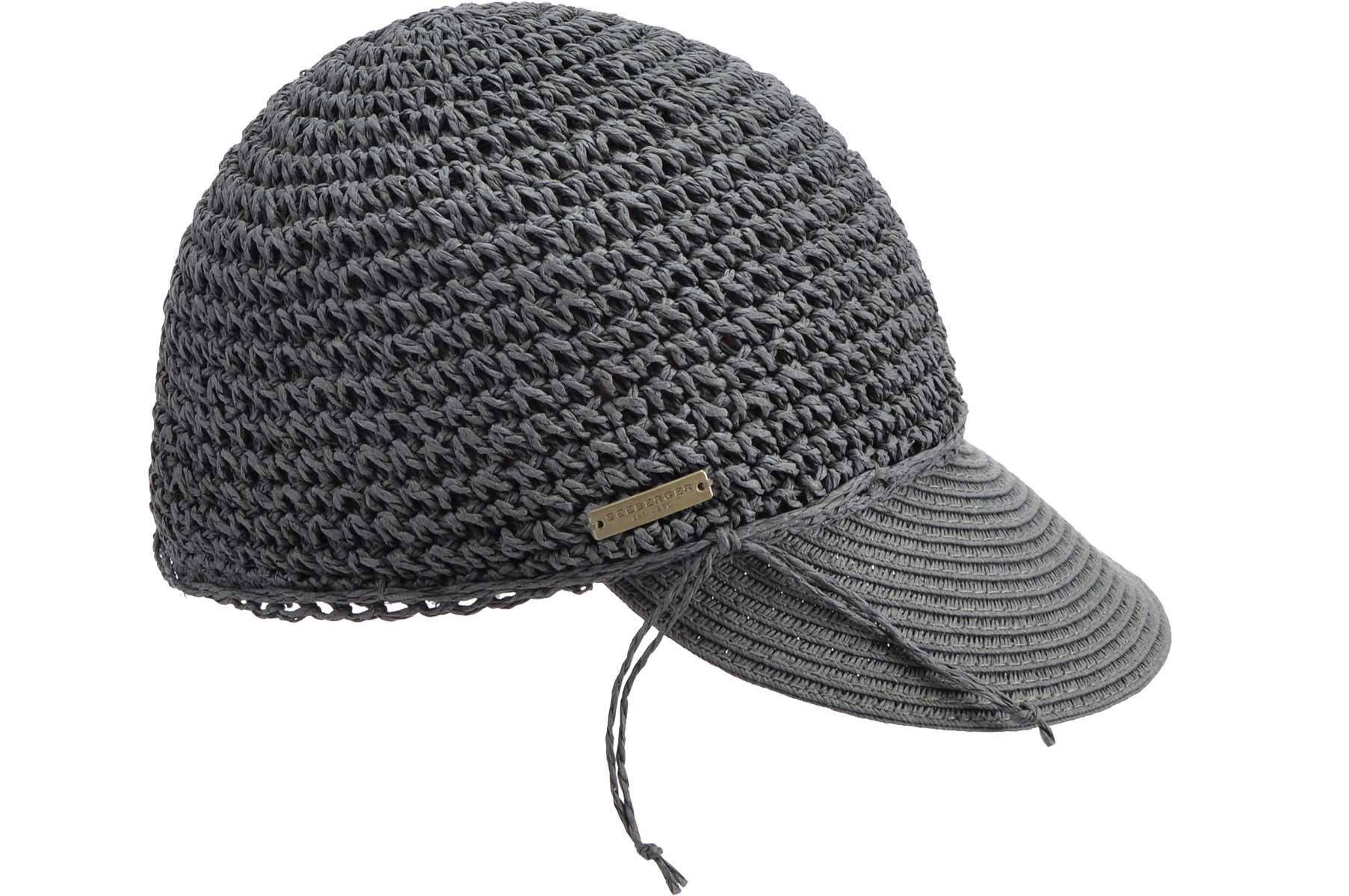 Seeberger Sonnenhut Papierstroh Schildkappe mit großem Schild 53719-0