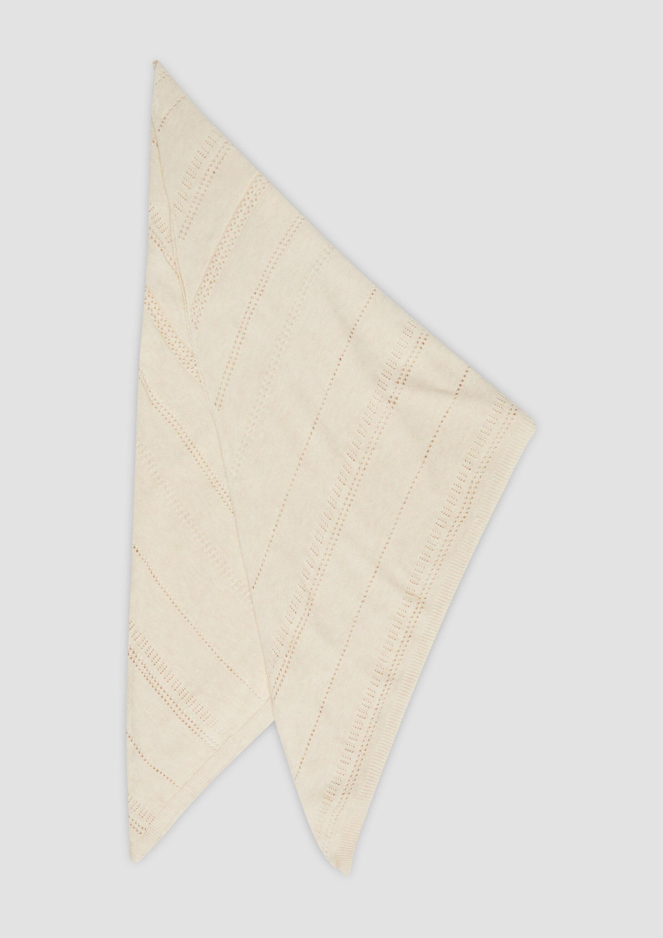 s.Oliver Schal Schal, Quadratischer Schal aus Baumwolle-Viskose-Mix mit Ornamentmuster