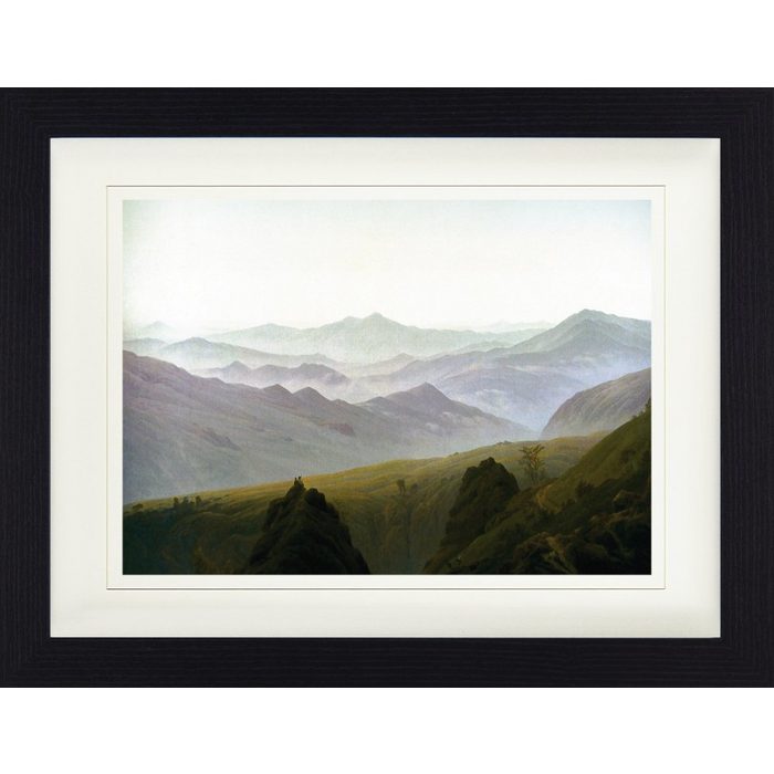1art1 Bild mit Rahmen Caspar David Friedrich - Der Morgen Im Gebirge 1822