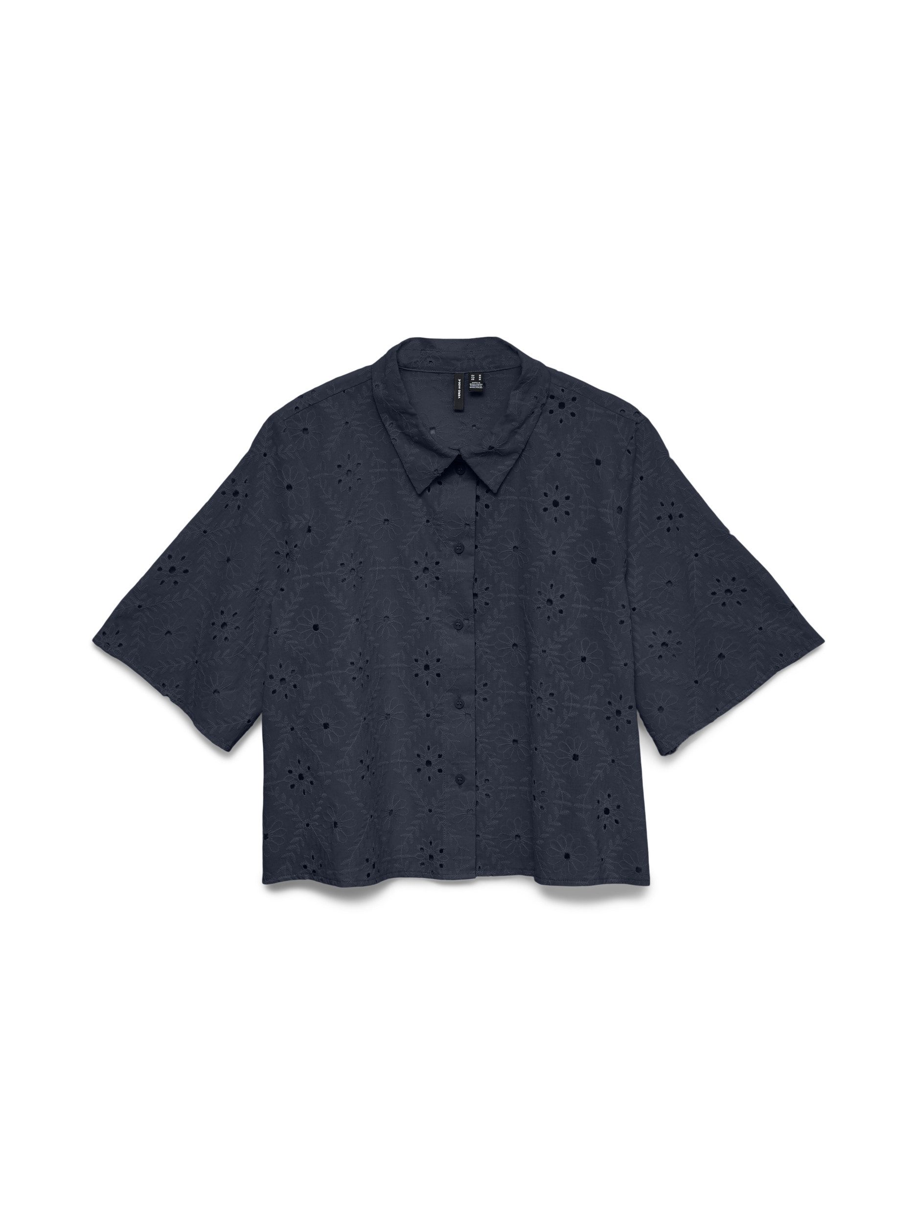 Vero Moda T-Shirt VMELIZA SHORT 2/4 SLEEVE SHIRT WVN