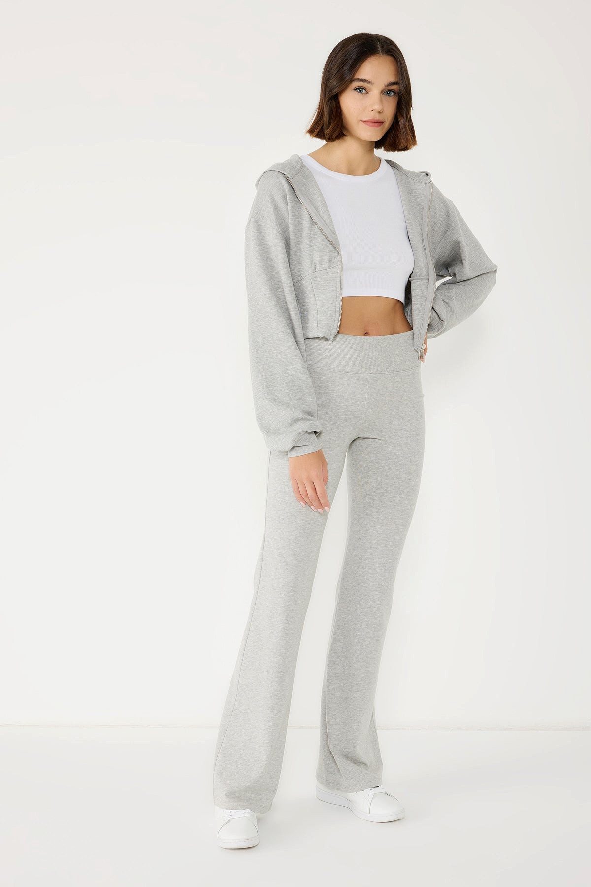 Kapuzensweatshirt Kapuzenpullover mit Reißverschluss
