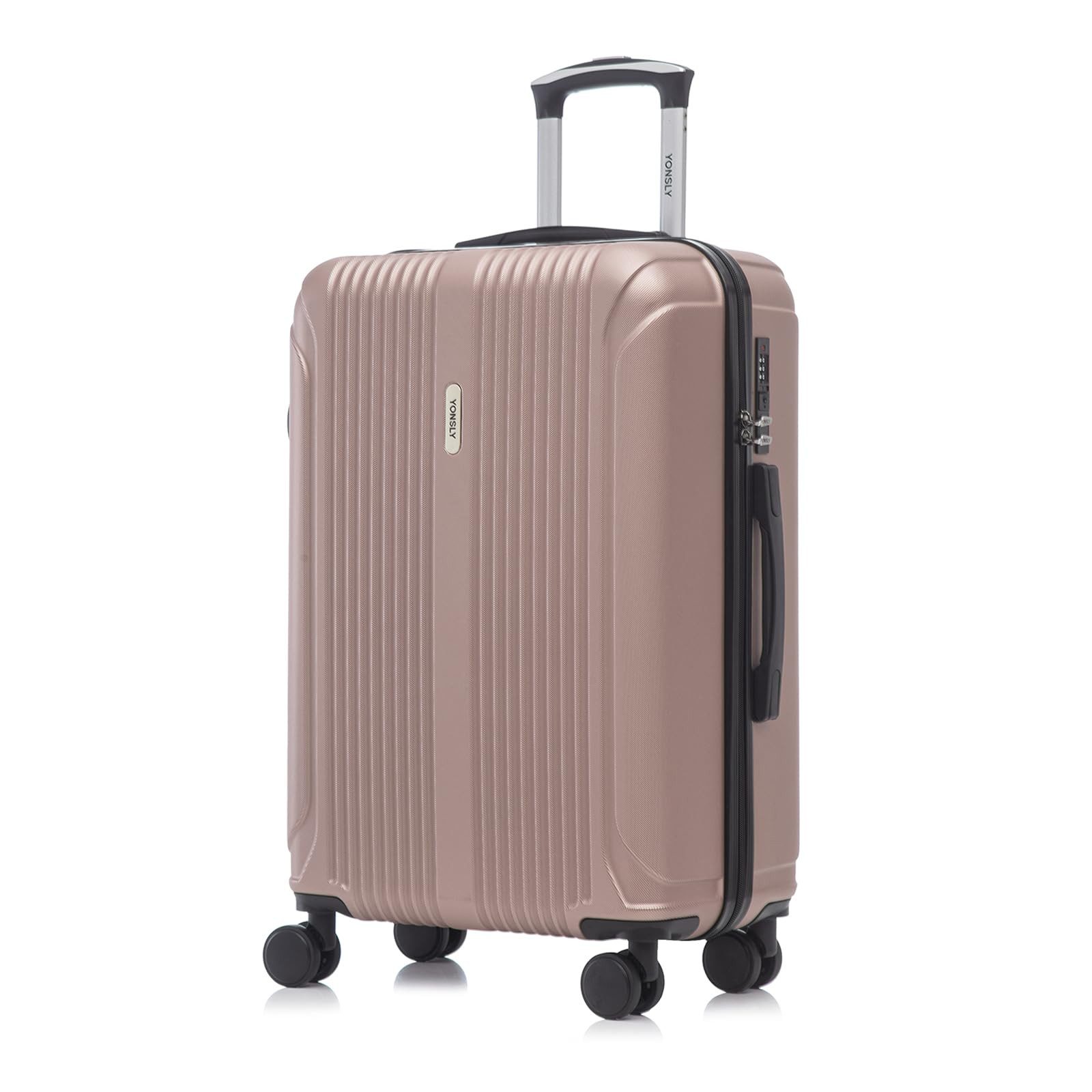 yonsly Koffer Hartschalenreisekoffer Trolley mit Zahlenschloss, Rollkoffer, günstig online kaufen