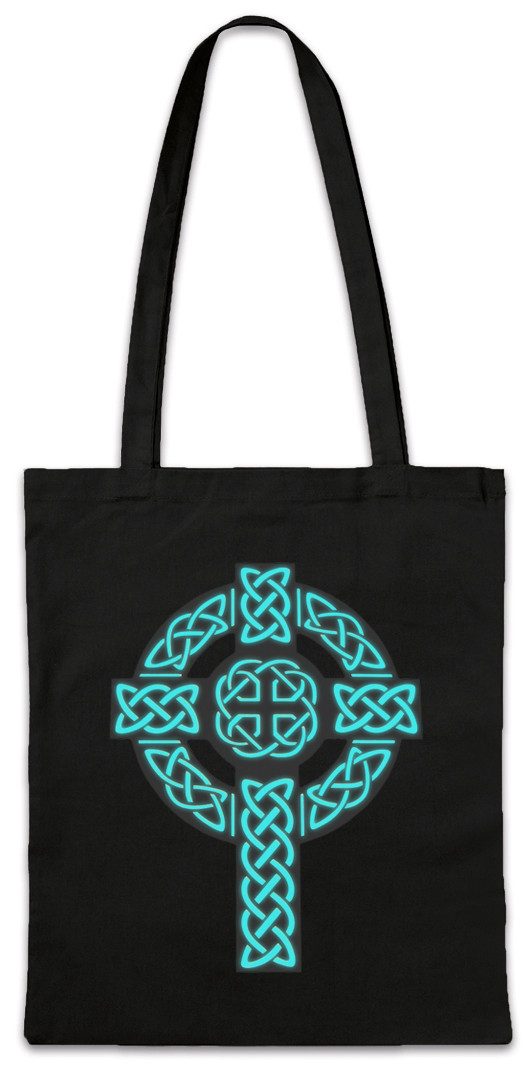 Beuteltasche Celtic Knot Logo Sign V Stofftasche Kelten Knoten Keltisch Kreuz Cross