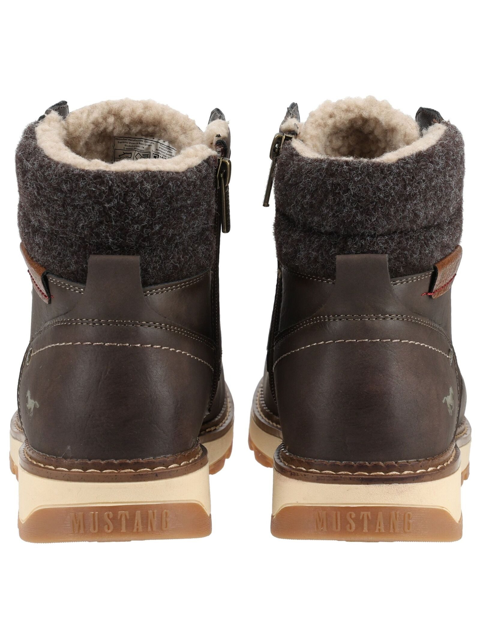 Mustang Shoes Mustang Shoes Stiefelette Lederimitat Schnürstiefelette – Bild 5 von 5