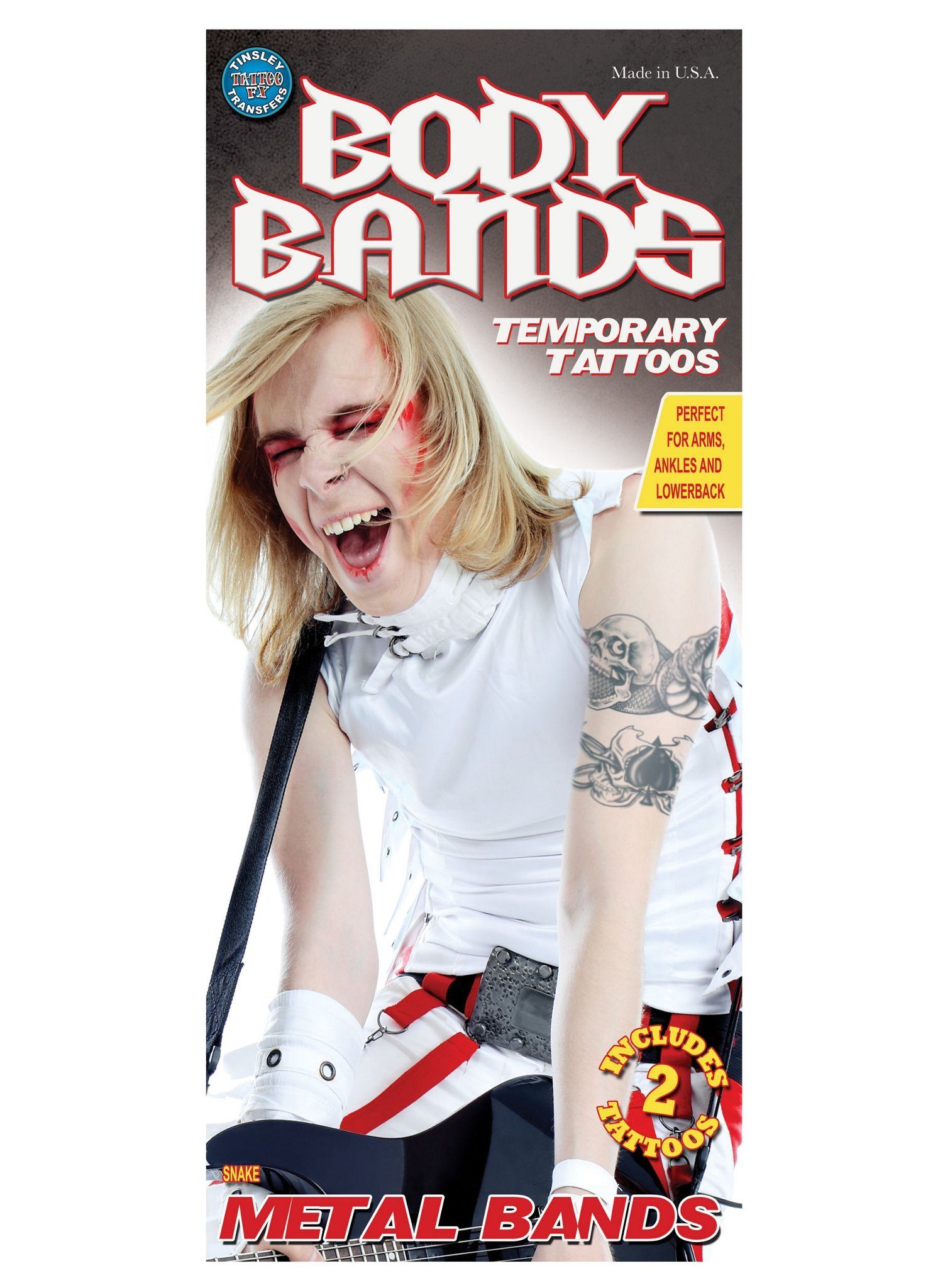 Theaterschminke Schlange Arm-Klebetattoo - Fasching Halloween Karn