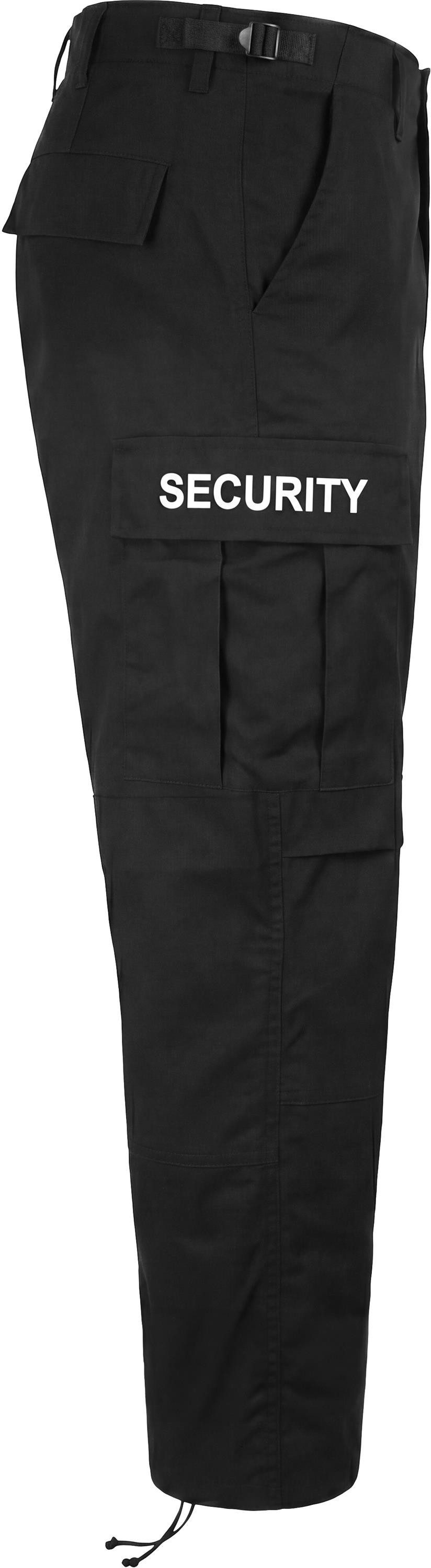 normani Outdoorhose Herren Rangerhose SECURITY Security Hose Feldhose Arbeitshose mit Schirftzug beidseitig